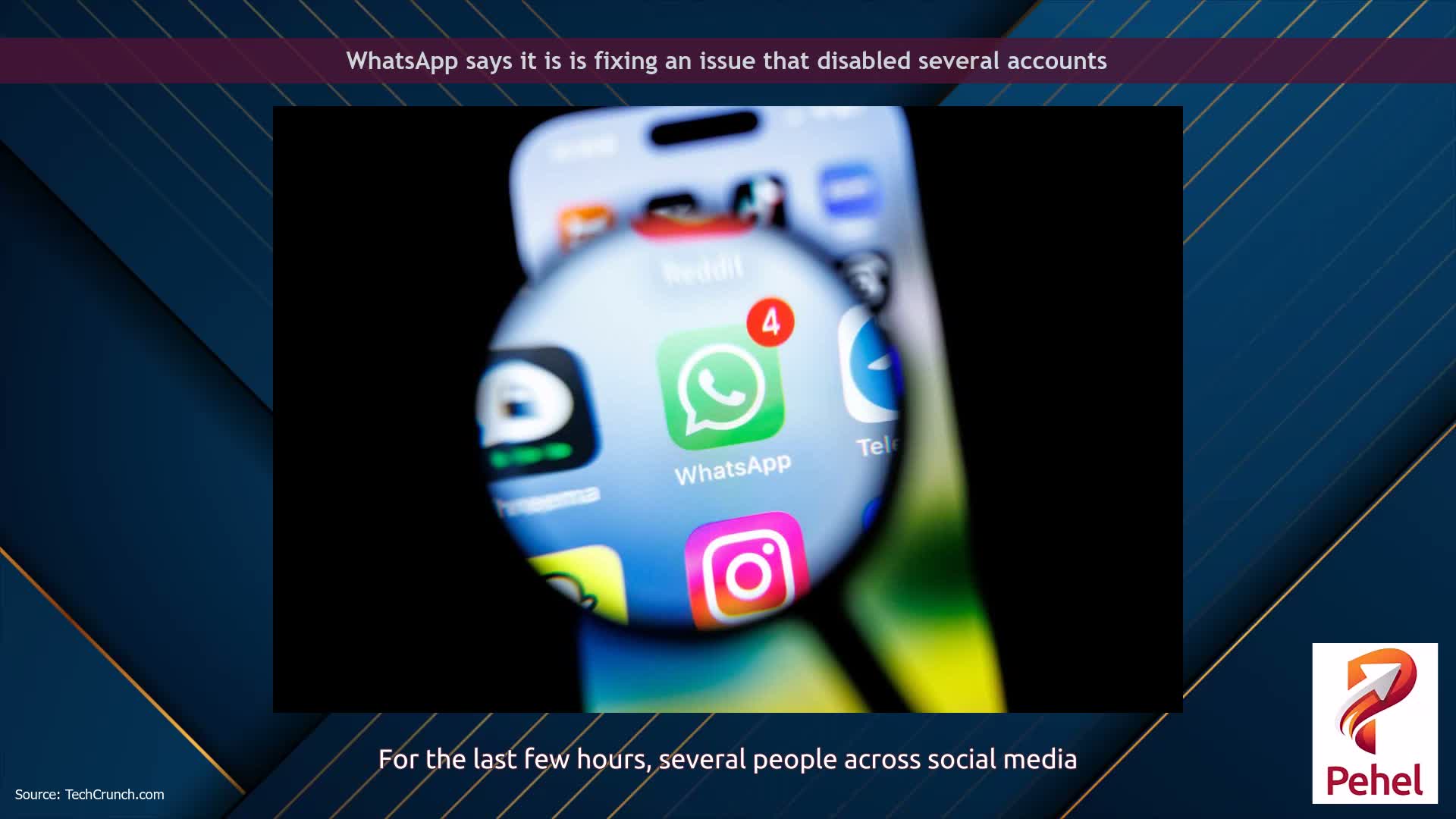 WhatsApp says it is is fixing an issue that disabled several accounts