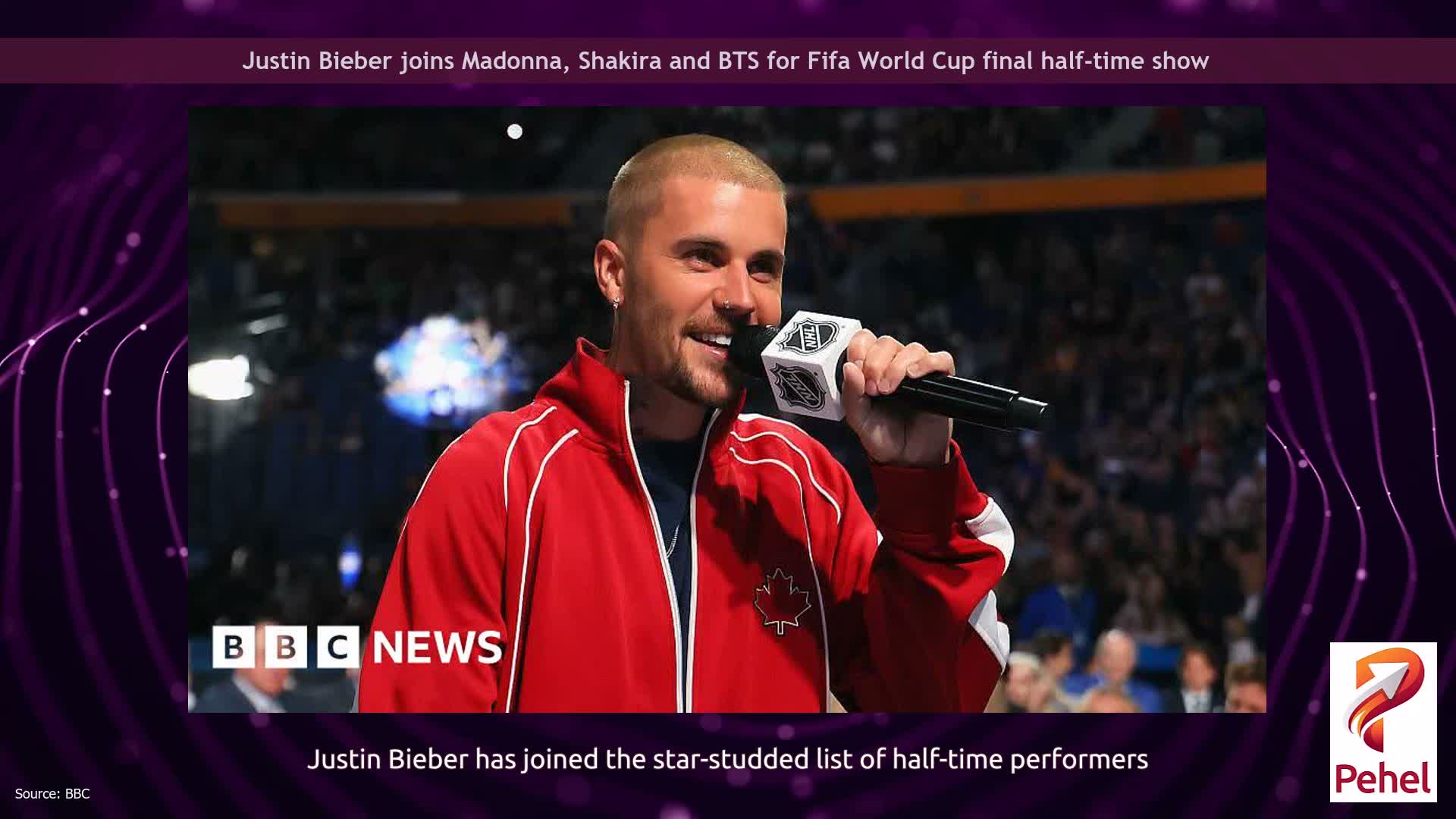 Justin Bieber joins Madonna, Shakira and BTS for Fifa World Cup final half-time show