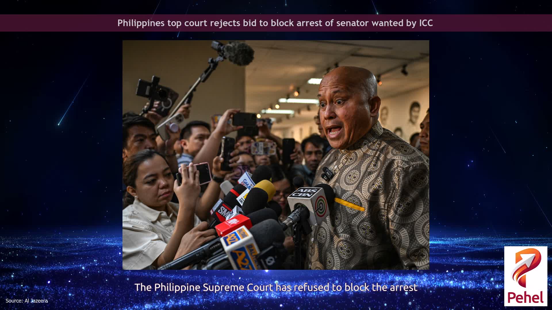 Philippines top court rejects bid to block arrest of senator wanted by ICC