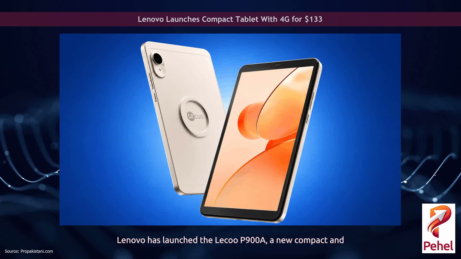 Lenovo Launches Compact Tablet With 4G for $133