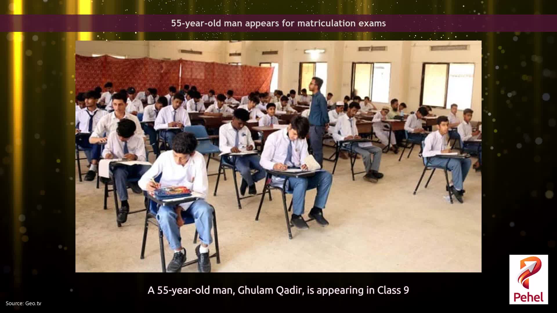 55-year-old man appears for matriculation exams