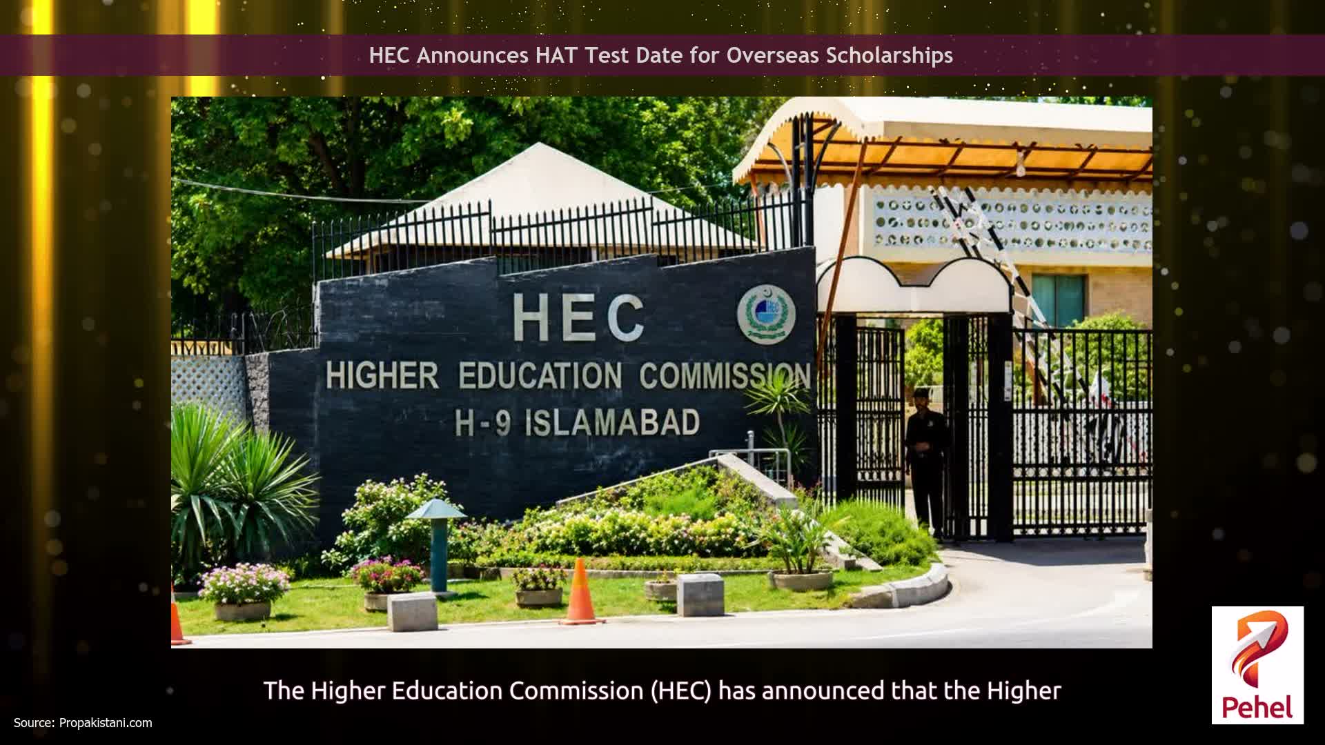 HEC Announces HAT Test Date for Overseas Scholarships