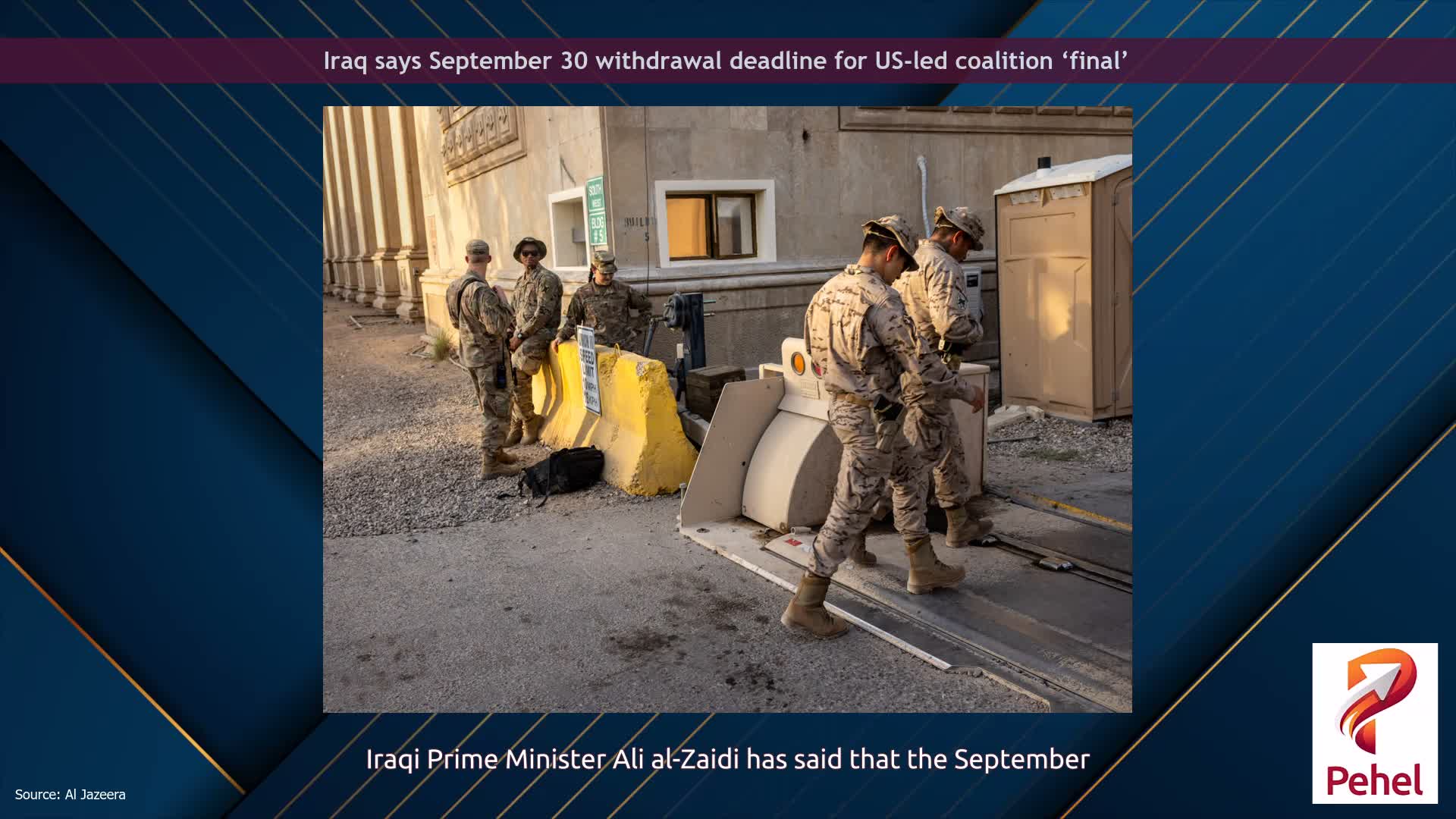 Iraq says September 30 withdrawal deadline for US-led coalition ‘final’