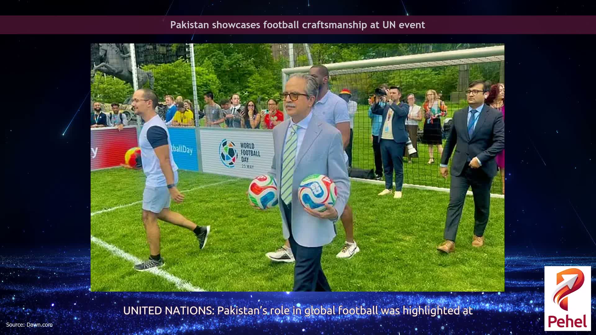 Pakistan showcases football craftsmanship at UN event