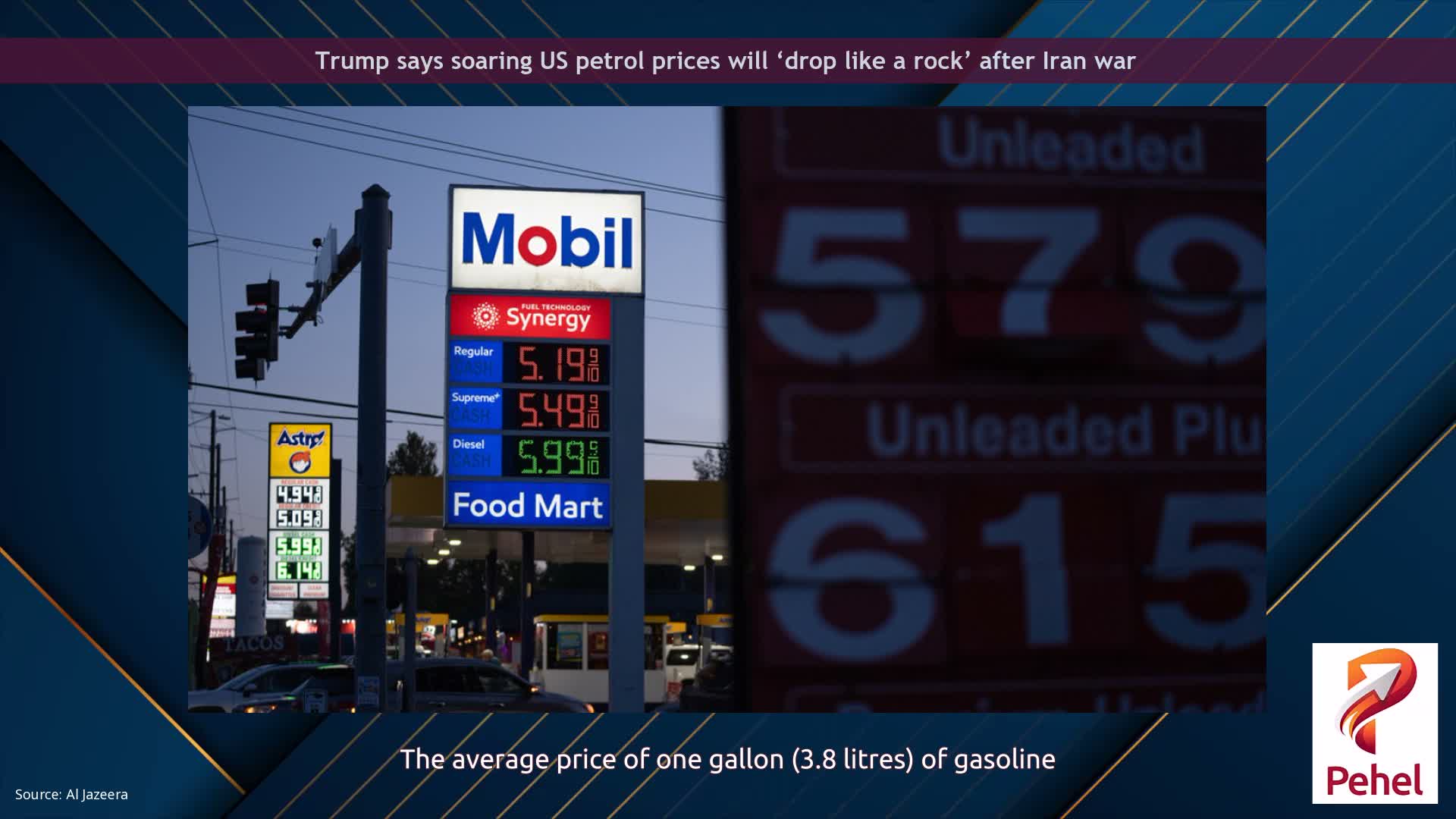 Trump says soaring US petrol prices will ‘drop like a rock’ after Iran war