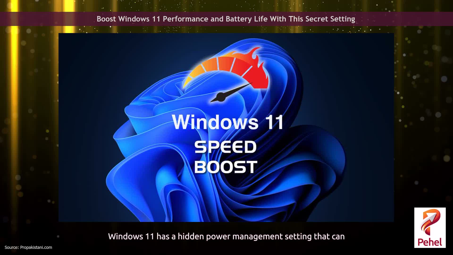 Boost Windows 11 Performance and Battery Life With This Secret Setting
