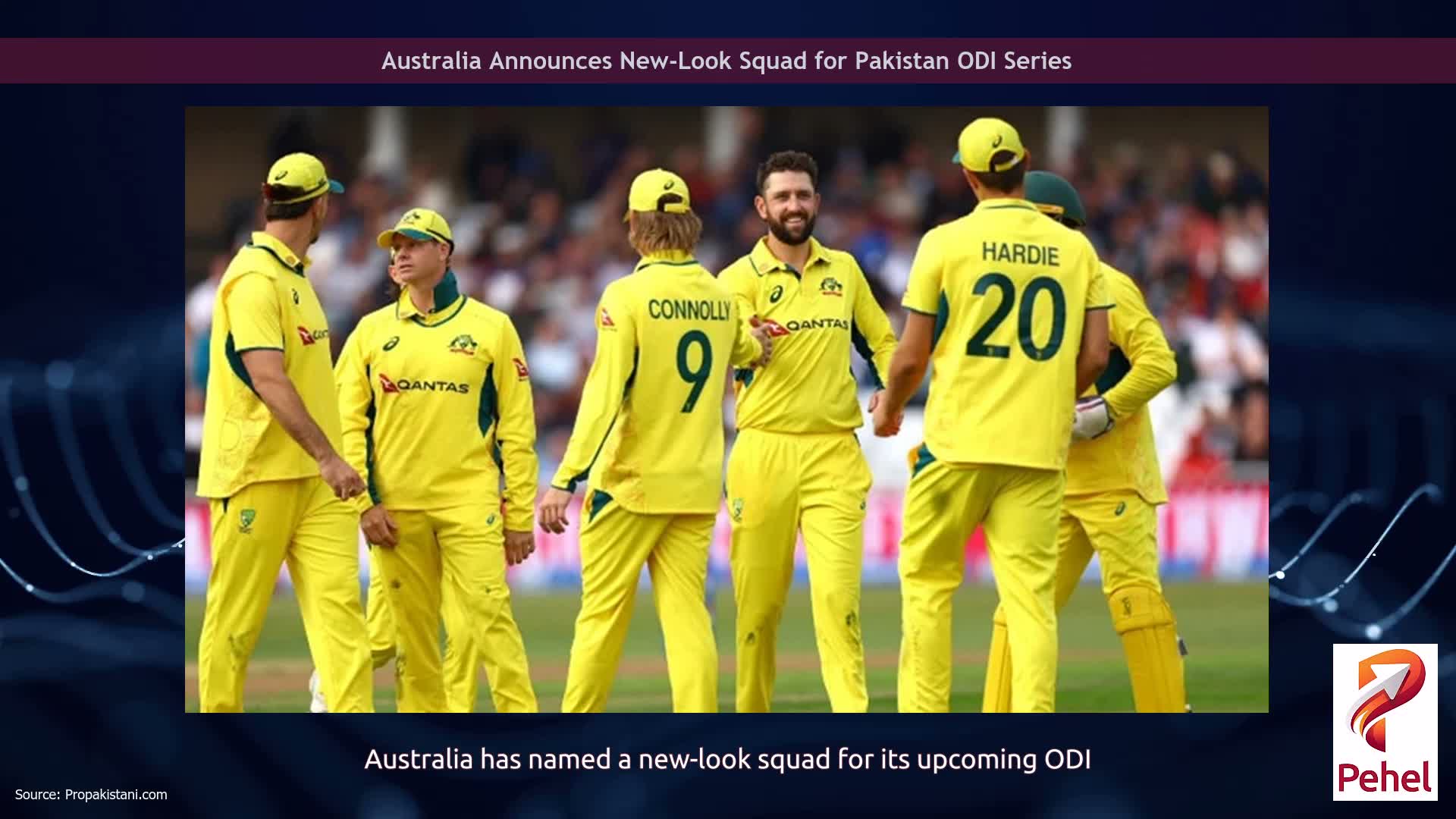 Australia Announces New-Look Squad for Pakistan ODI Series