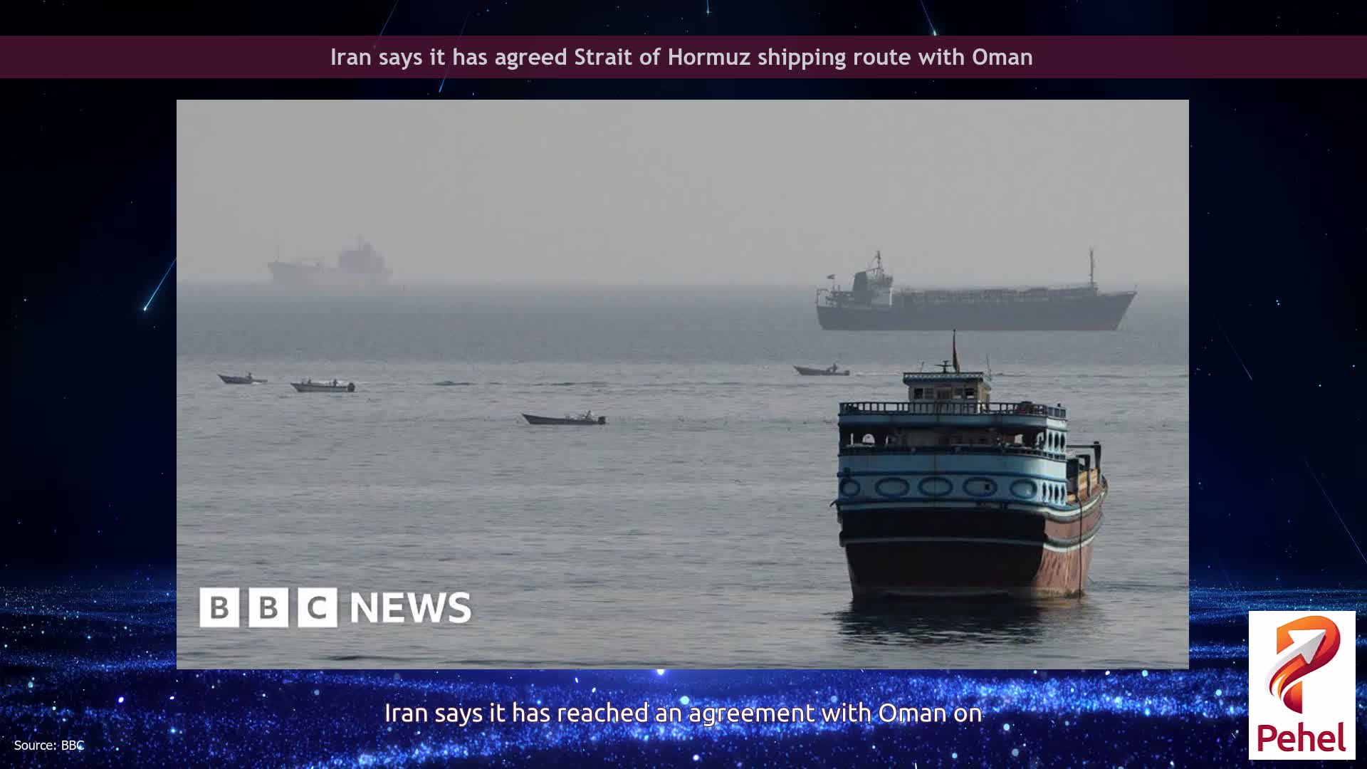 Iran says it has agreed Strait of Hormuz shipping route with Oman