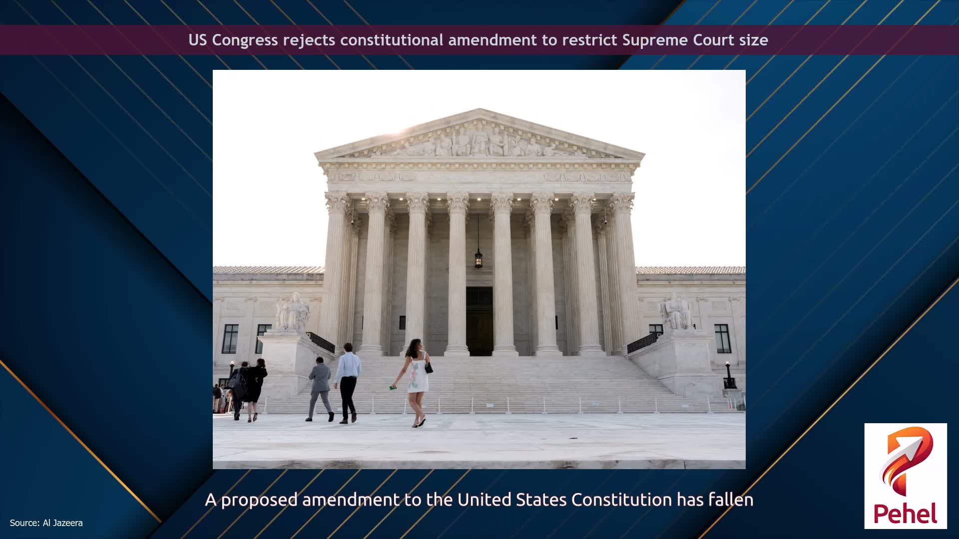 US Congress rejects constitutional amendment to restrict Supreme Court size
