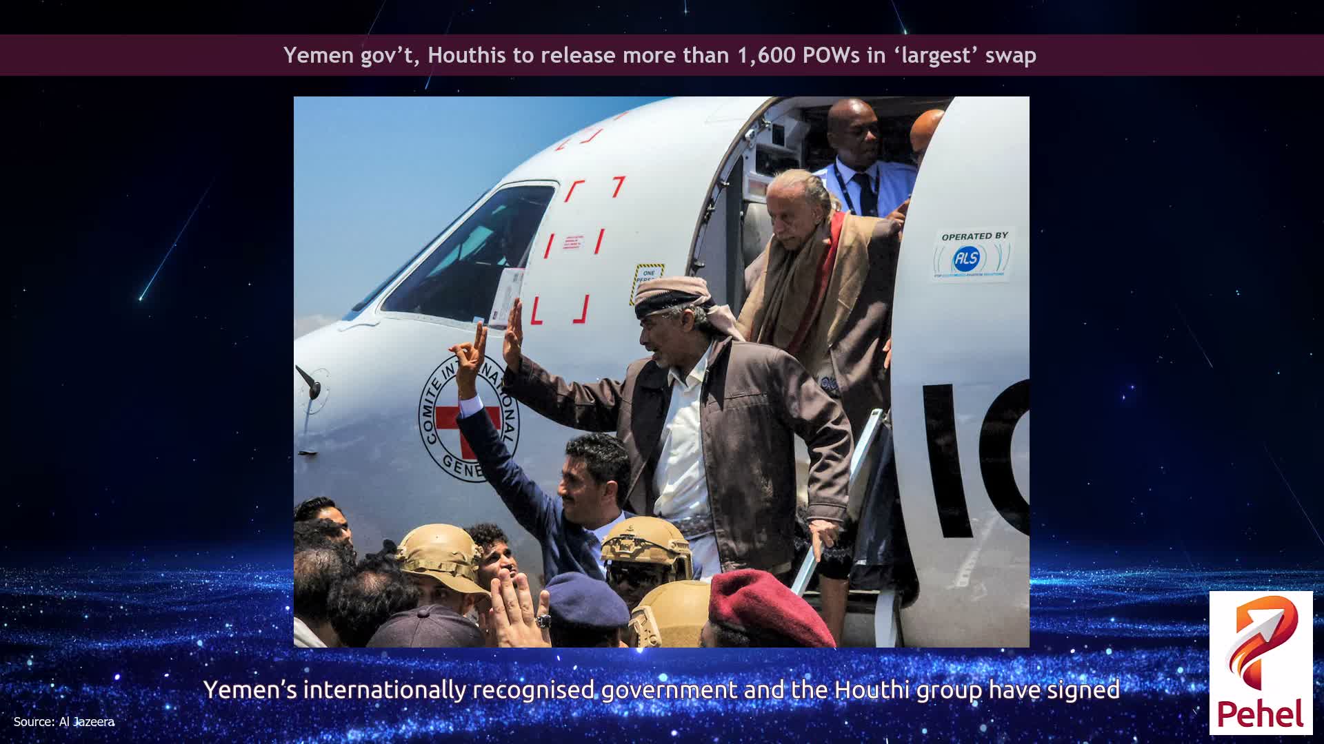 Yemen gov’t, Houthis to release more than 1,600 POWs in ‘largest’ swap