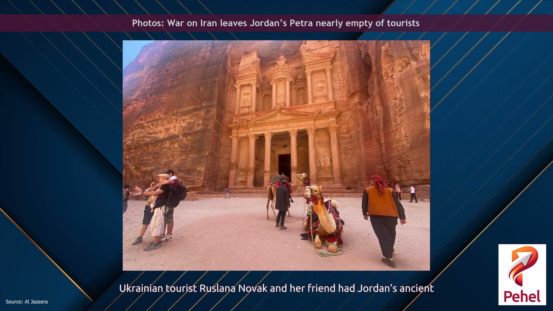 Photos: War on Iran leaves Jordan’s Petra nearly empty of tourists