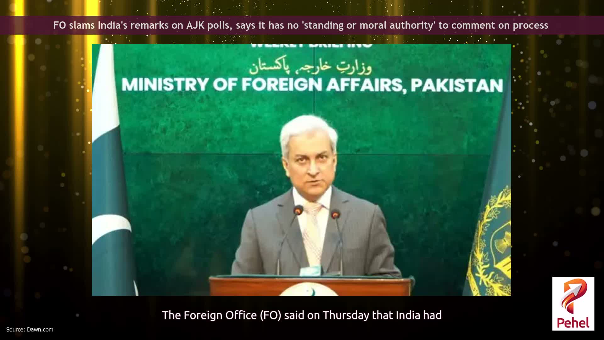 FO slams India's remarks on AJK polls, says it has no 'standing or moral authority' to comment on process