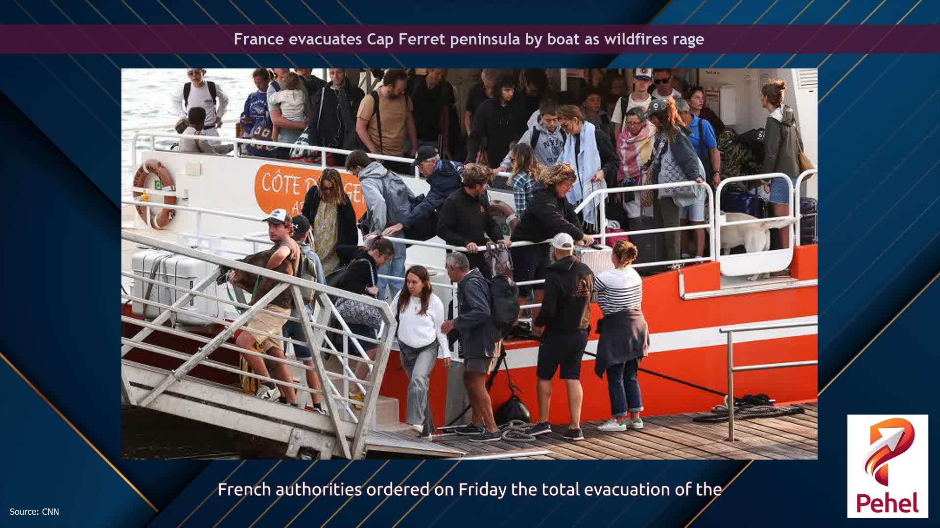 France evacuates Cap Ferret peninsula by boat as wildfires rage