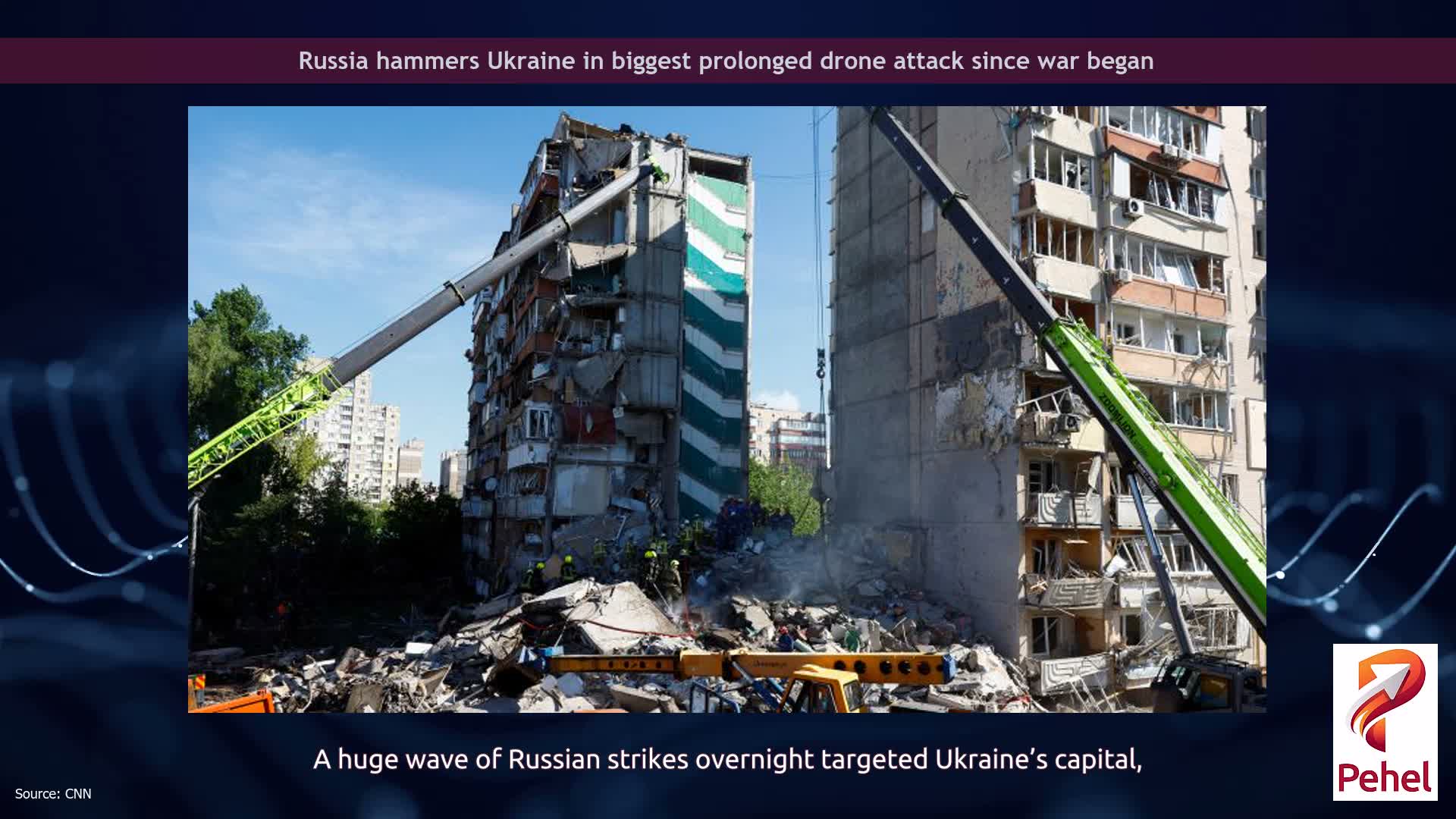 Russia hammers Ukraine in biggest prolonged drone attack since war began