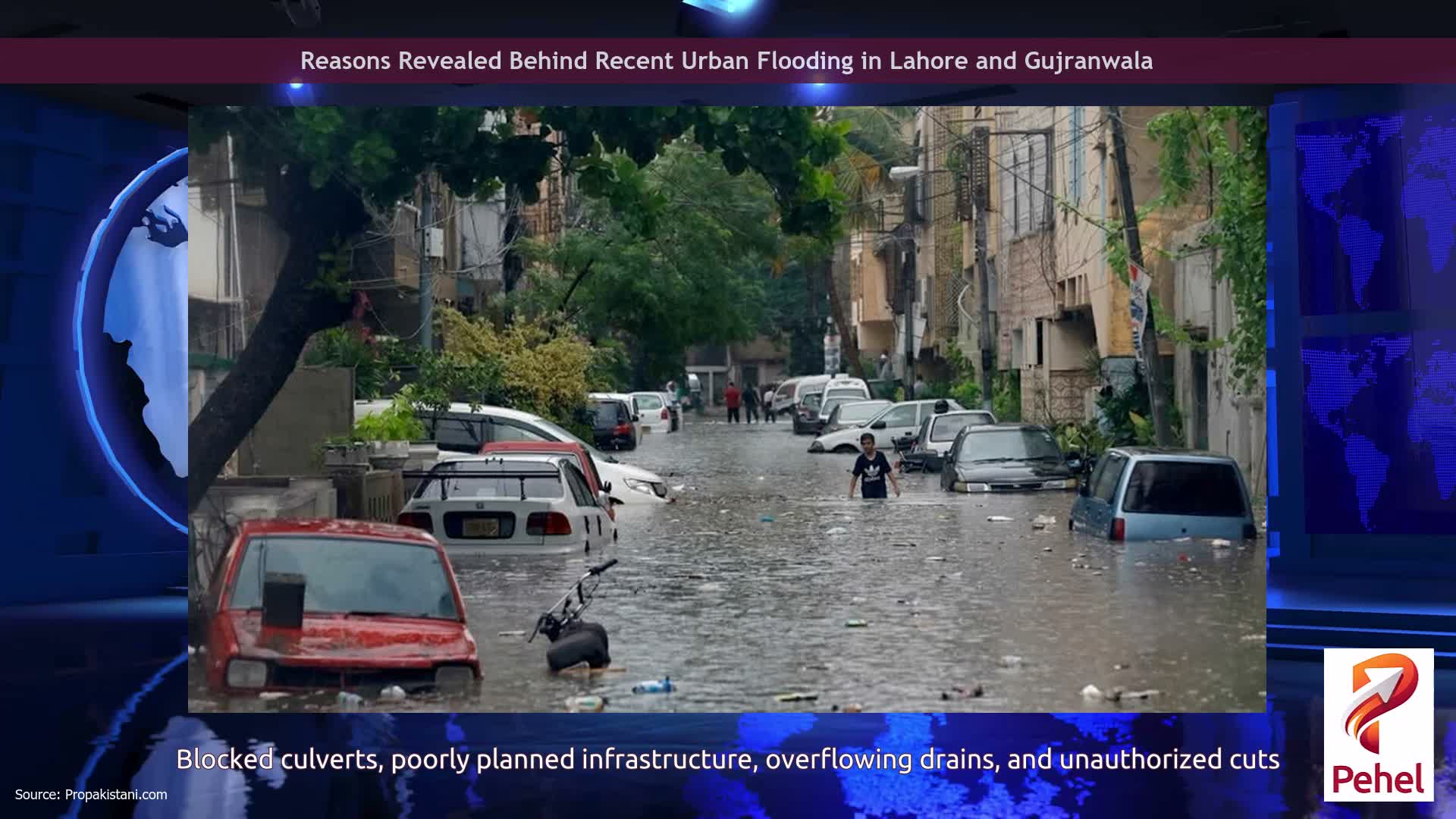 Reasons Revealed Behind Recent Urban Flooding in Lahore and Gujranwala