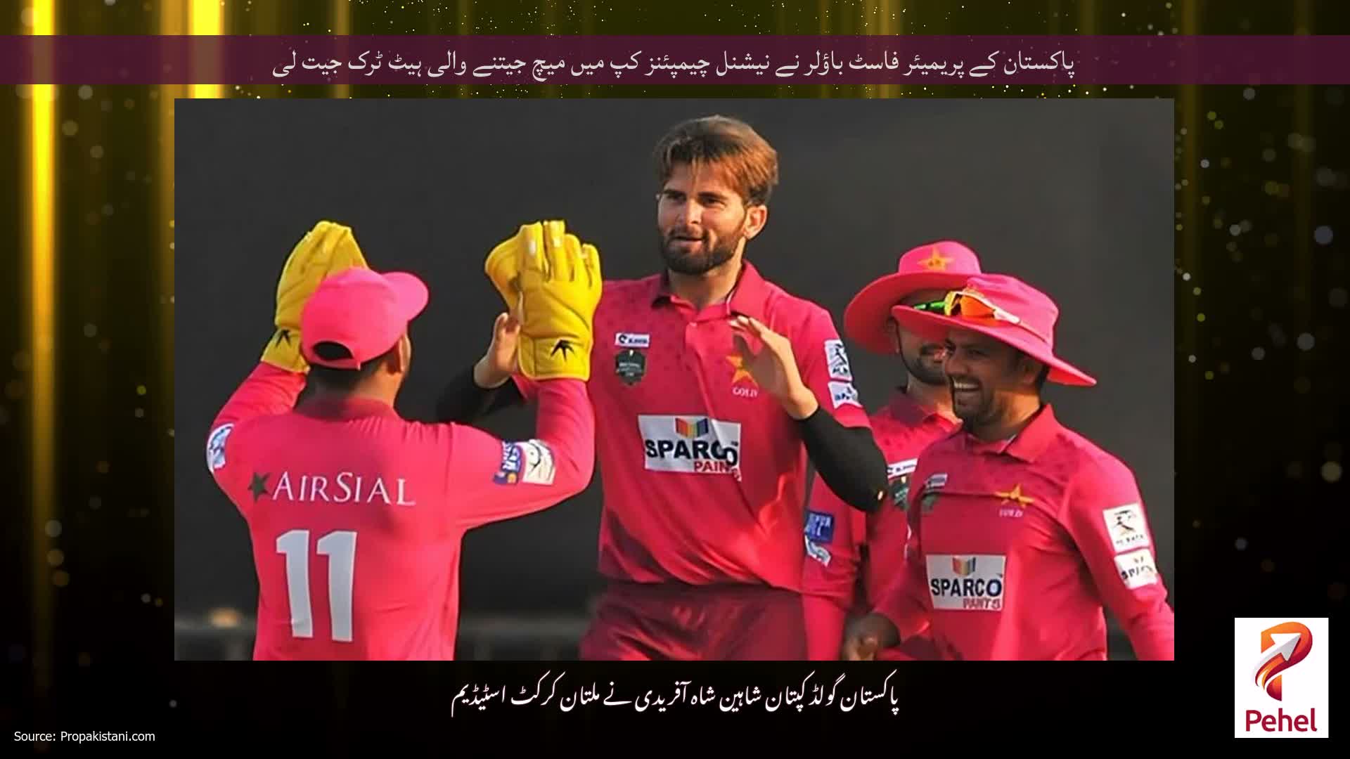 پاکستان کے پریمیئر فاسٹ باؤلر نے نیشنل چیمپئنز کپ میں میچ جیتنے والی ہیٹ ٹرک جیت لی