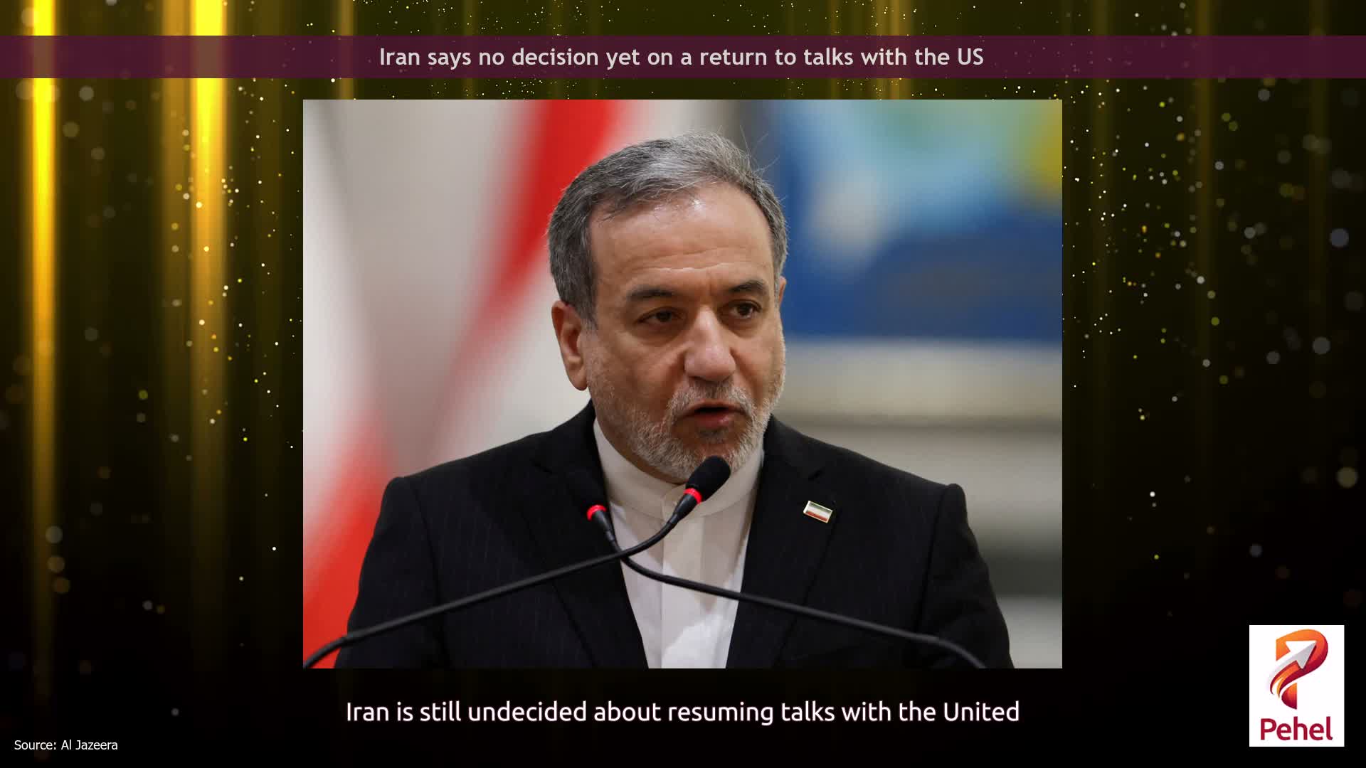 Iran says no decision yet on a return to talks with the US