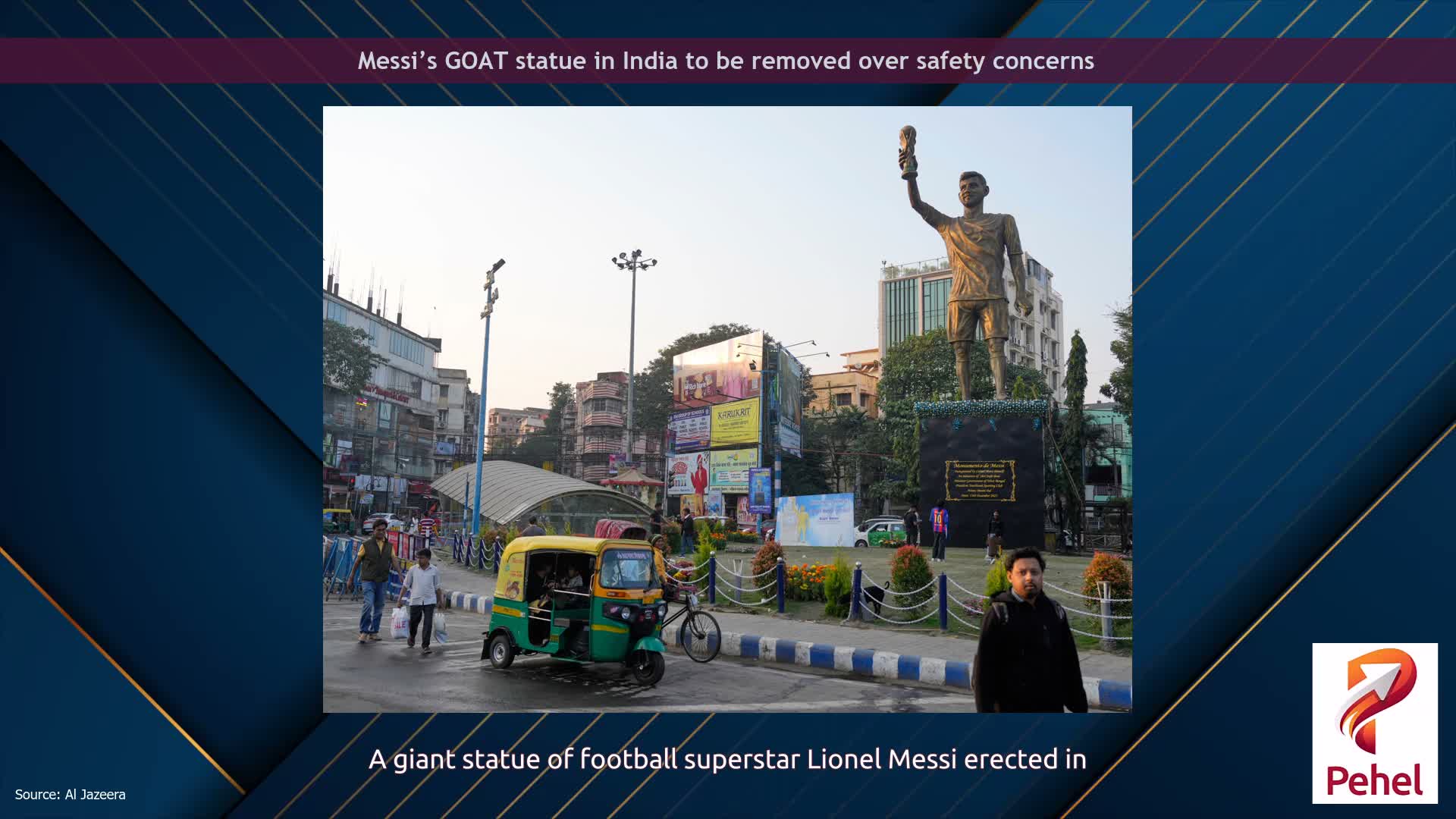 Messi’s GOAT statue in India to be removed over safety concerns