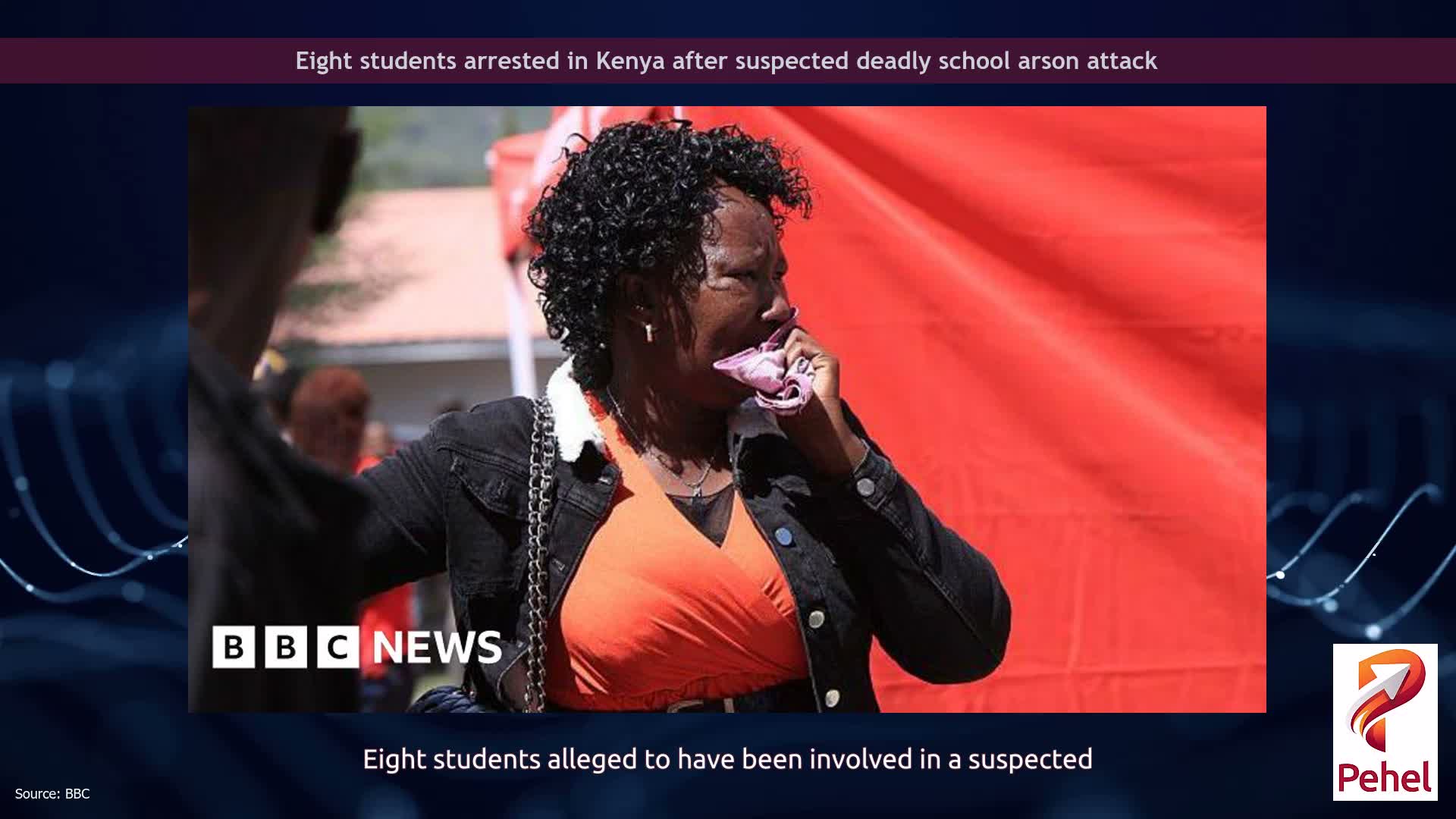 Eight students arrested in Kenya after suspected deadly school arson attack