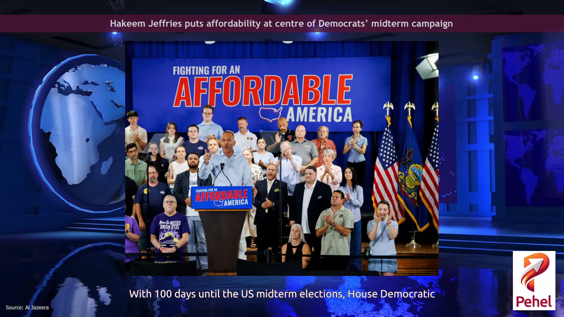 Hakeem Jeffries puts affordability at centre of Democrats’ midterm campaign