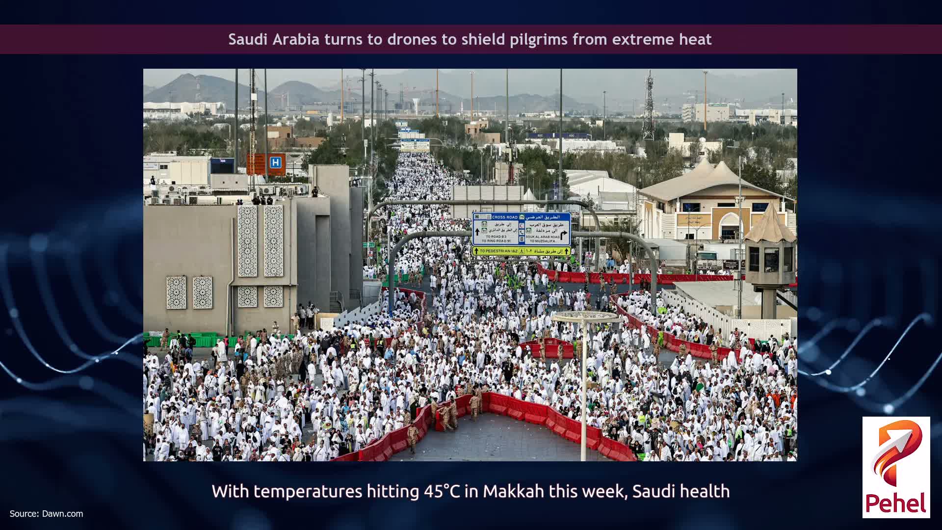 Saudi Arabia turns to drones to shield pilgrims from extreme heat