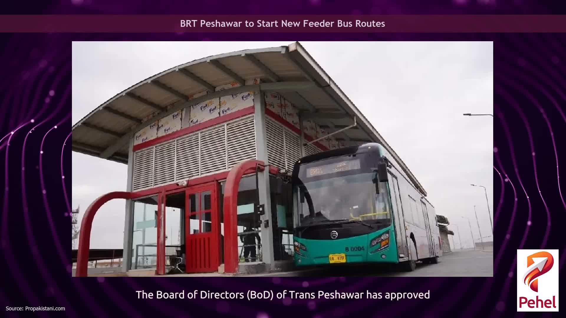 BRT Peshawar to Start New Feeder Bus Routes