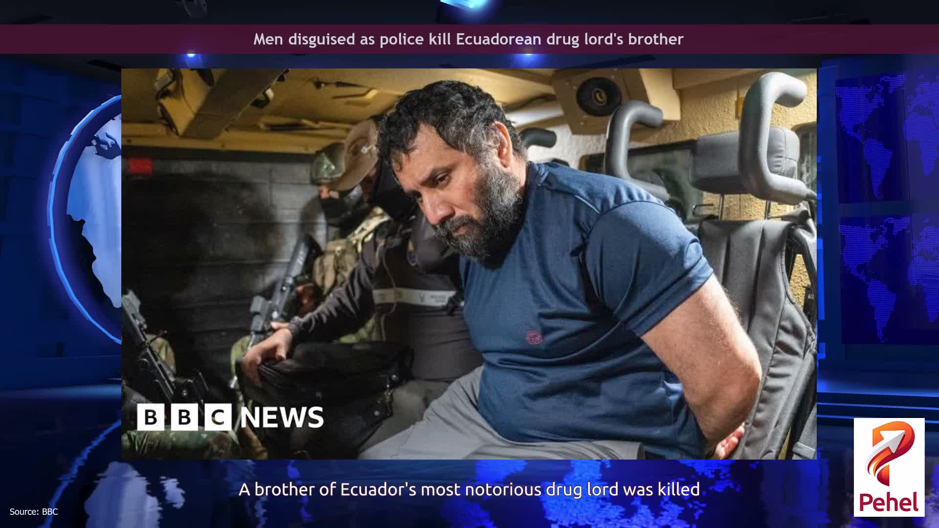 Men disguised as police kill Ecuadorean drug lord's brother