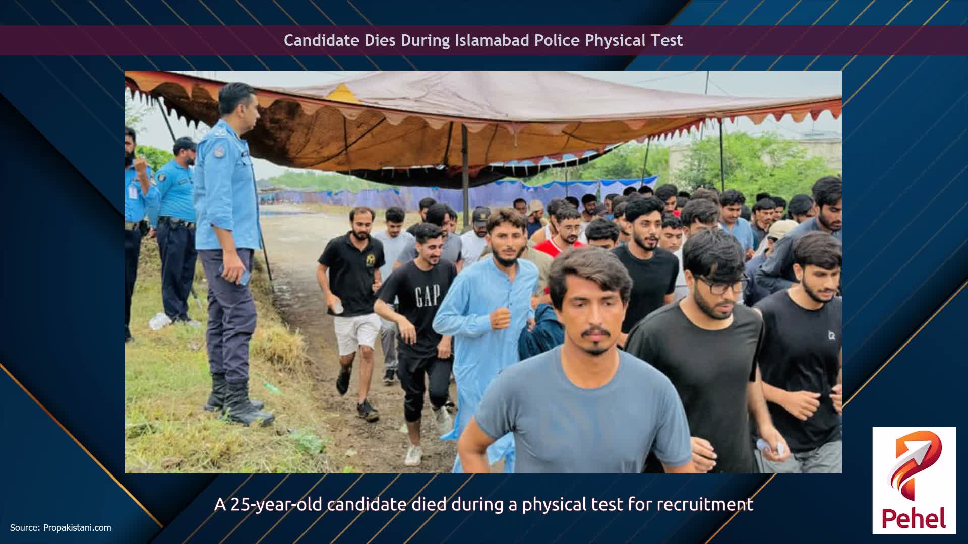 Candidate Dies During Islamabad Police Physical Test