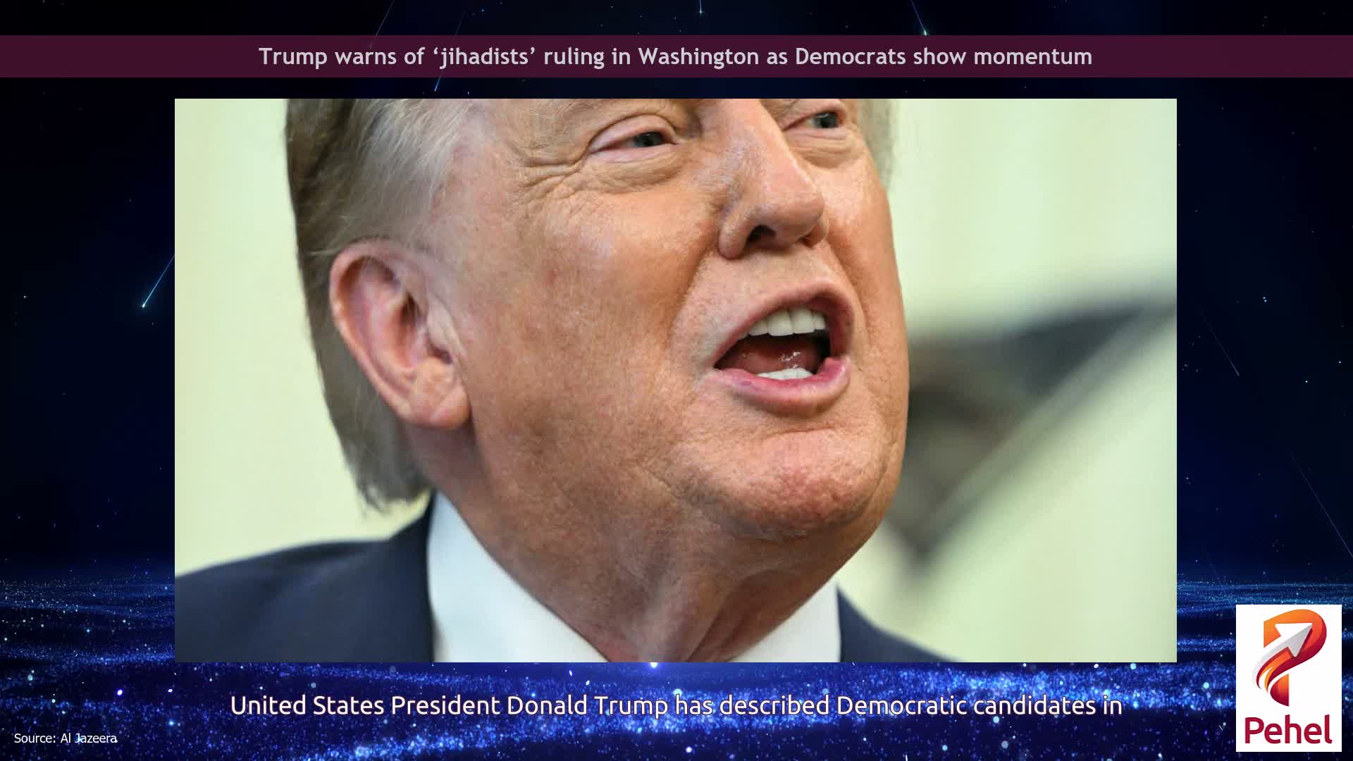 Trump warns of ‘jihadists’ ruling in Washington as Democrats show momentum