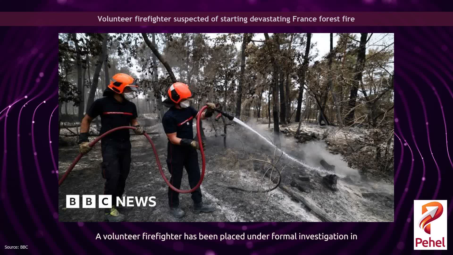 Volunteer firefighter suspected of starting devastating France forest fire