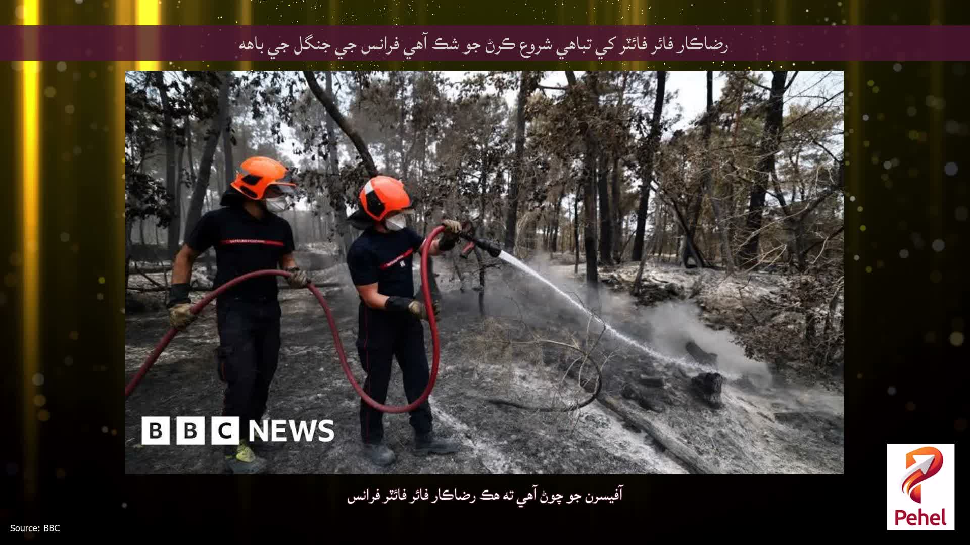 رضاڪار فائر فائٽر کي تباهي شروع ڪرڻ جو شڪ آهي فرانس جي جنگل جي باهه