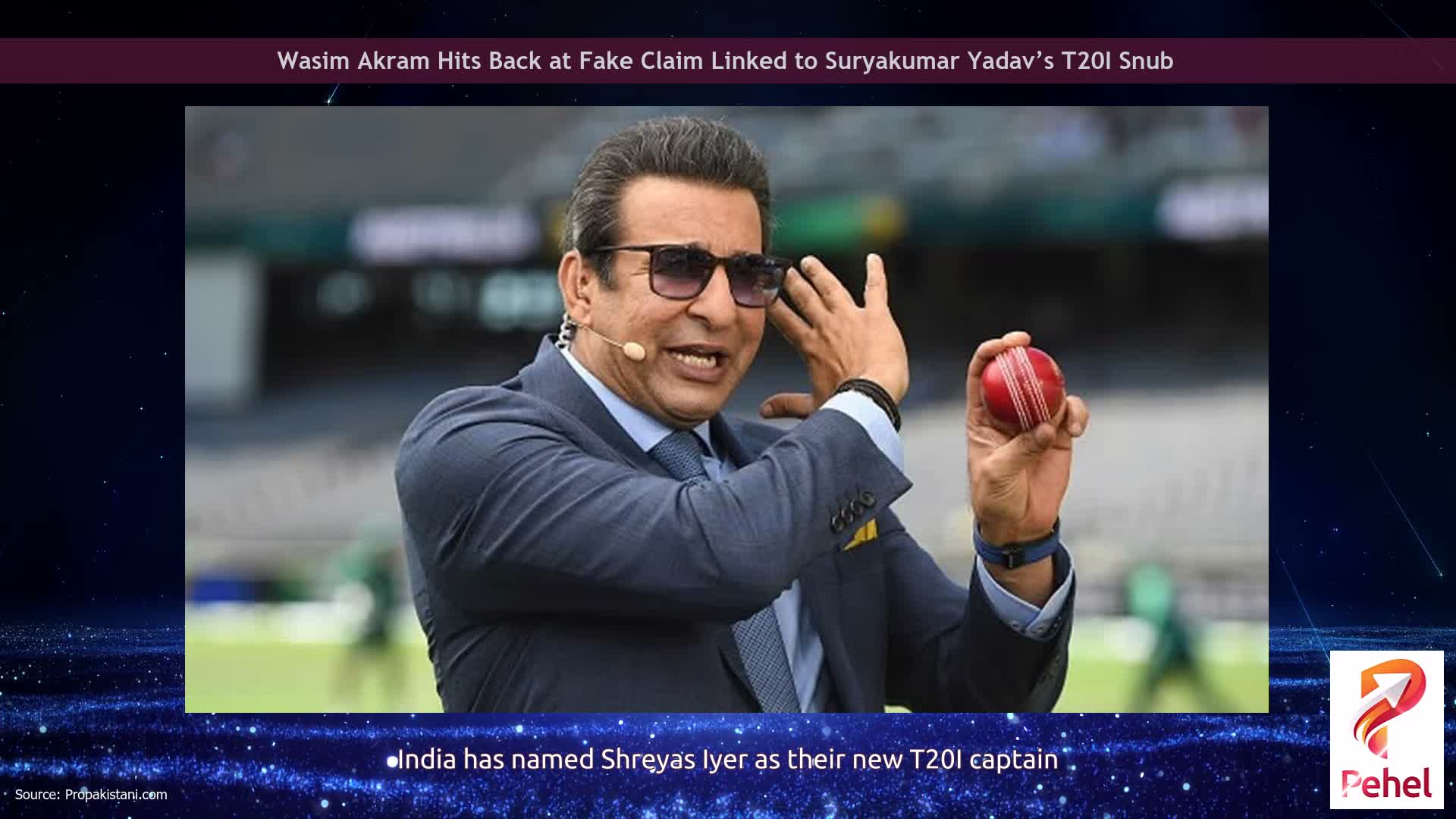 Wasim Akram Hits Back at Fake Claim Linked to Suryakumar Yadav’s T20I Snub