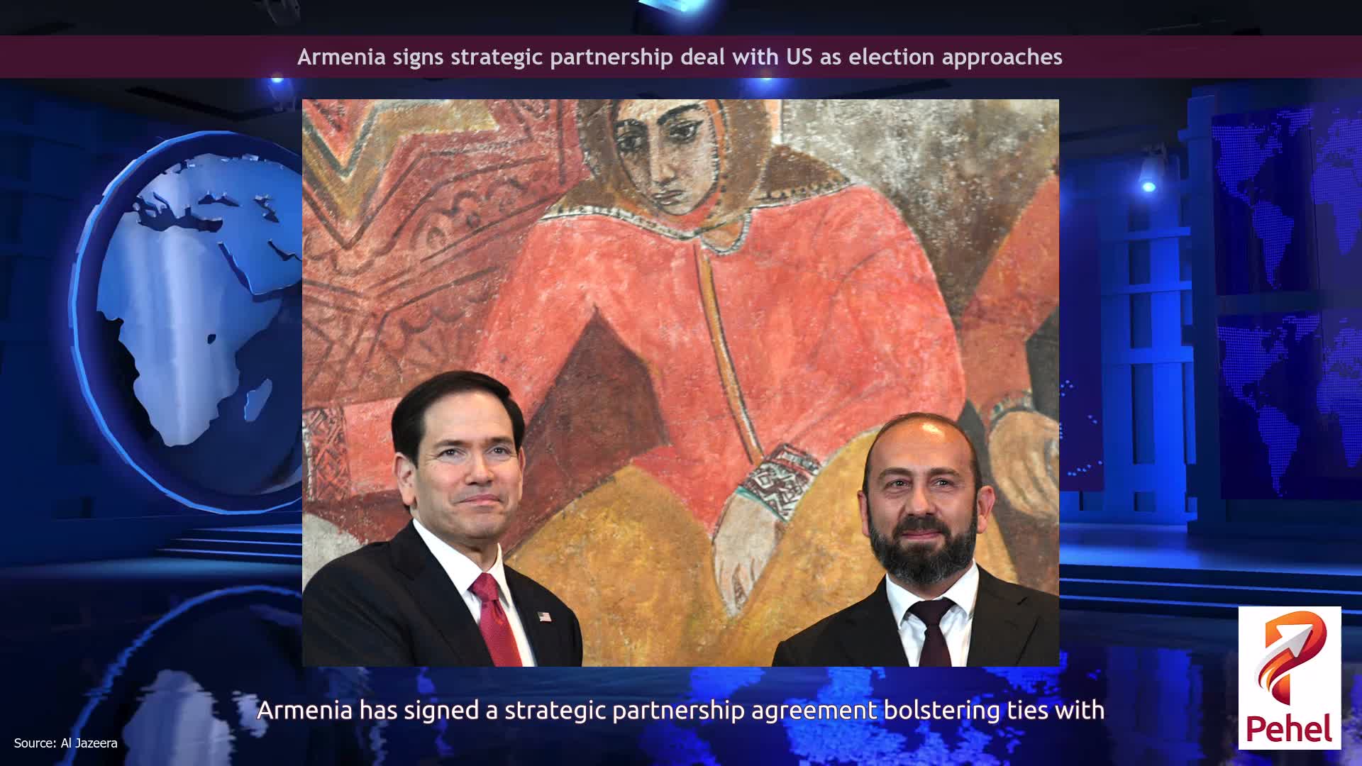 Armenia signs strategic partnership deal with US as election approaches
