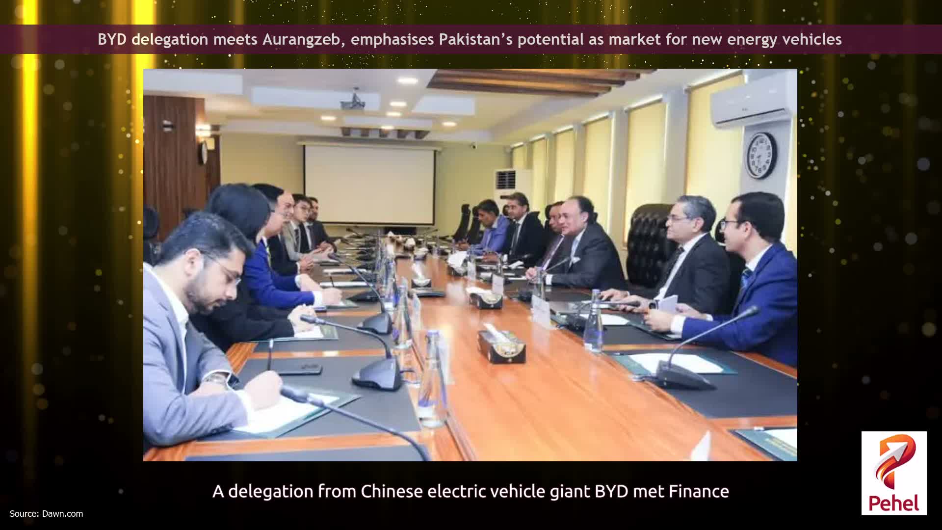 BYD delegation meets Aurangzeb, emphasises Pakistan’s potential as market for new energy vehicles