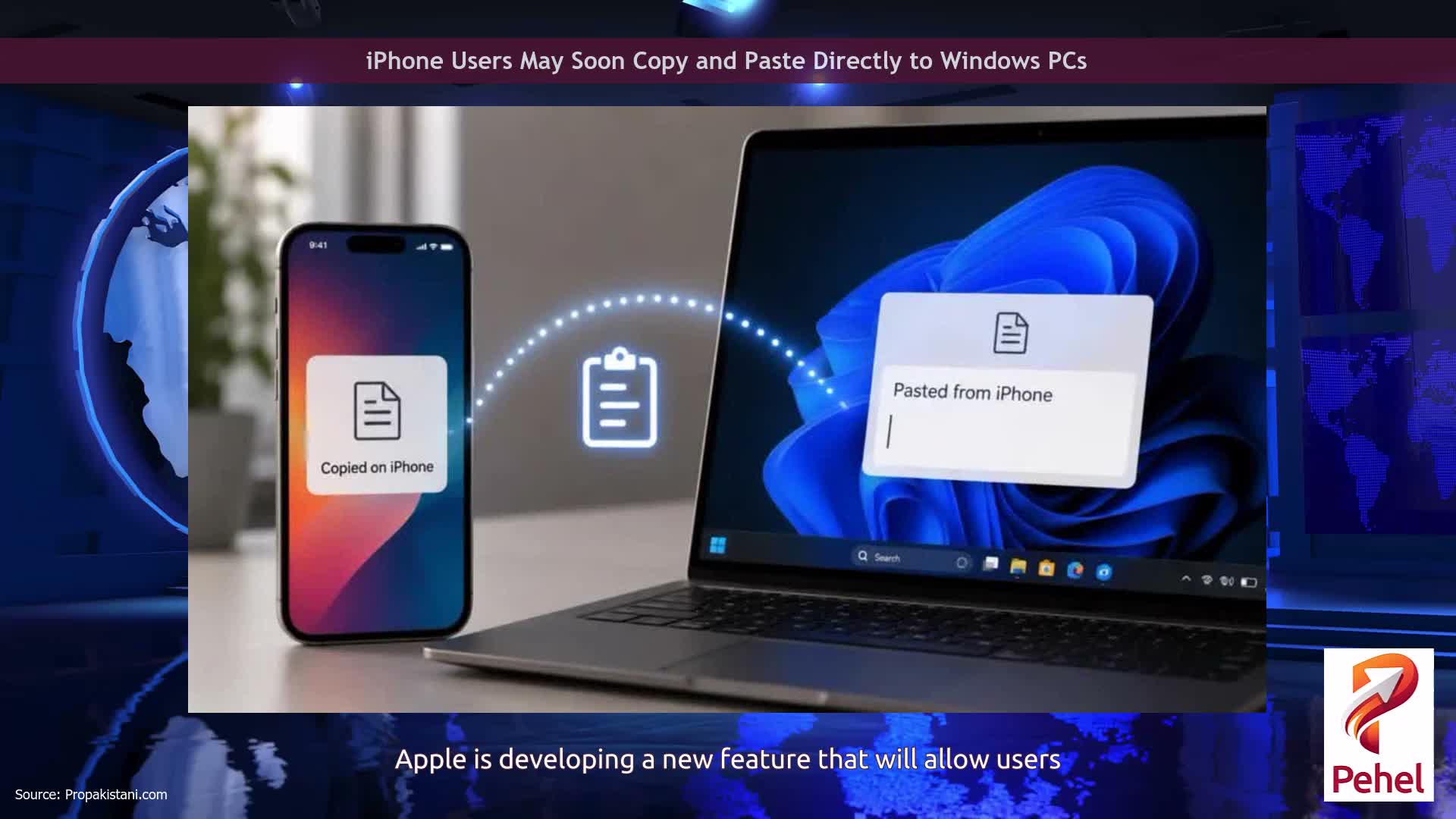 iPhone Users May Soon Copy and Paste Directly to Windows PCs