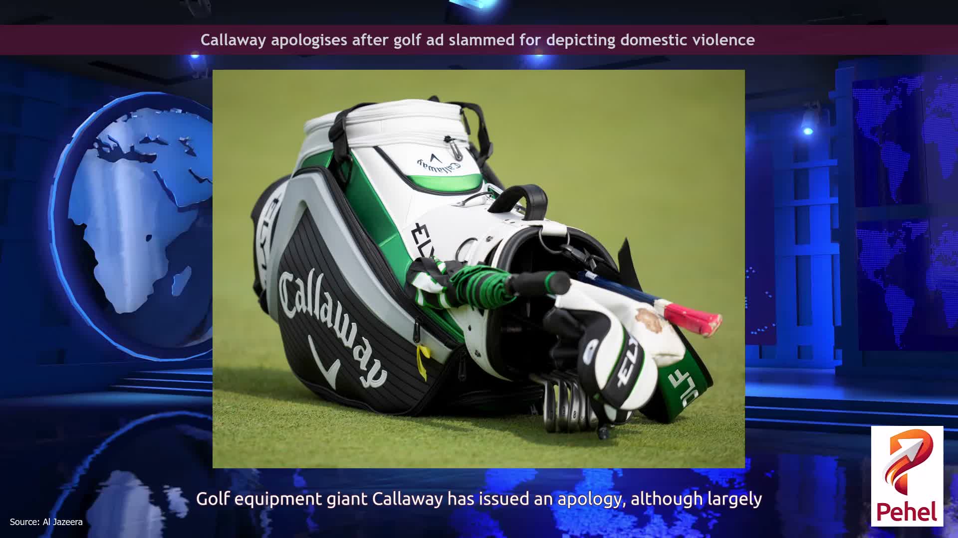 Callaway apologises after golf ad slammed for depicting domestic violence