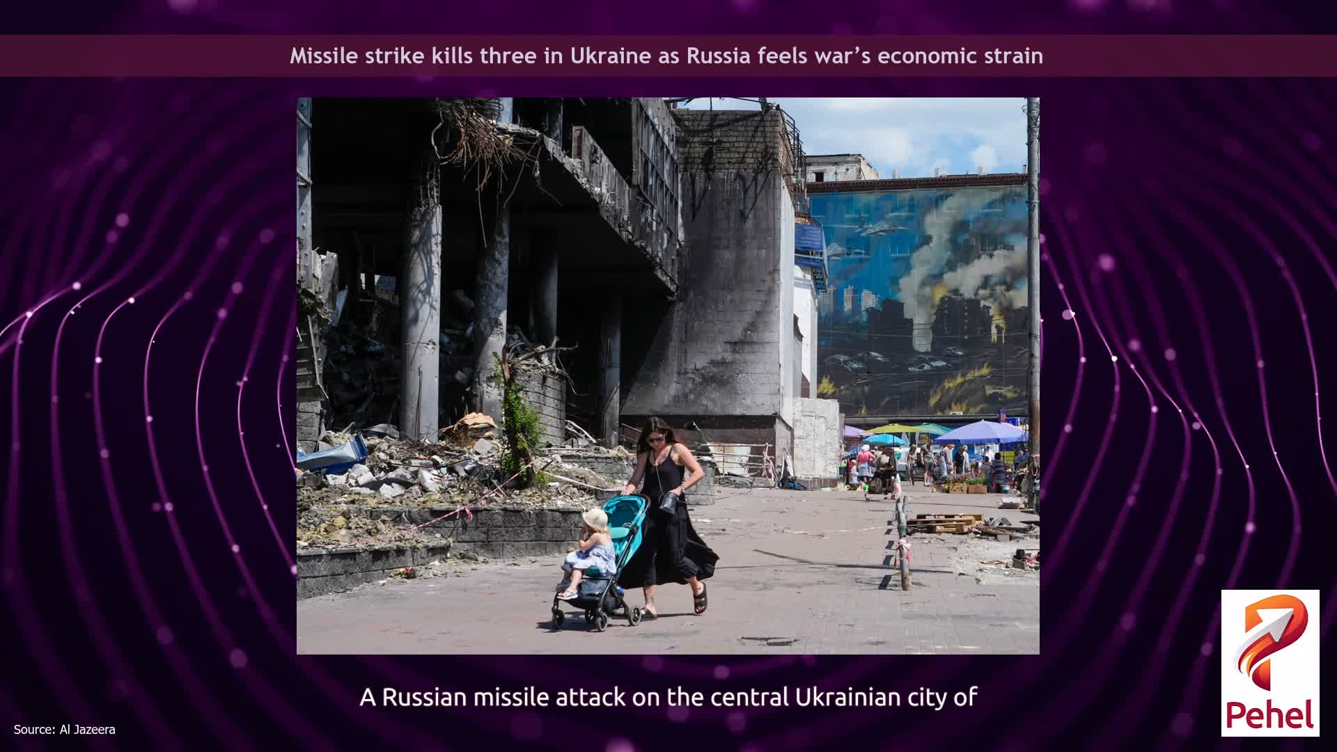Missile strike kills three in Ukraine as Russia feels war’s economic strain