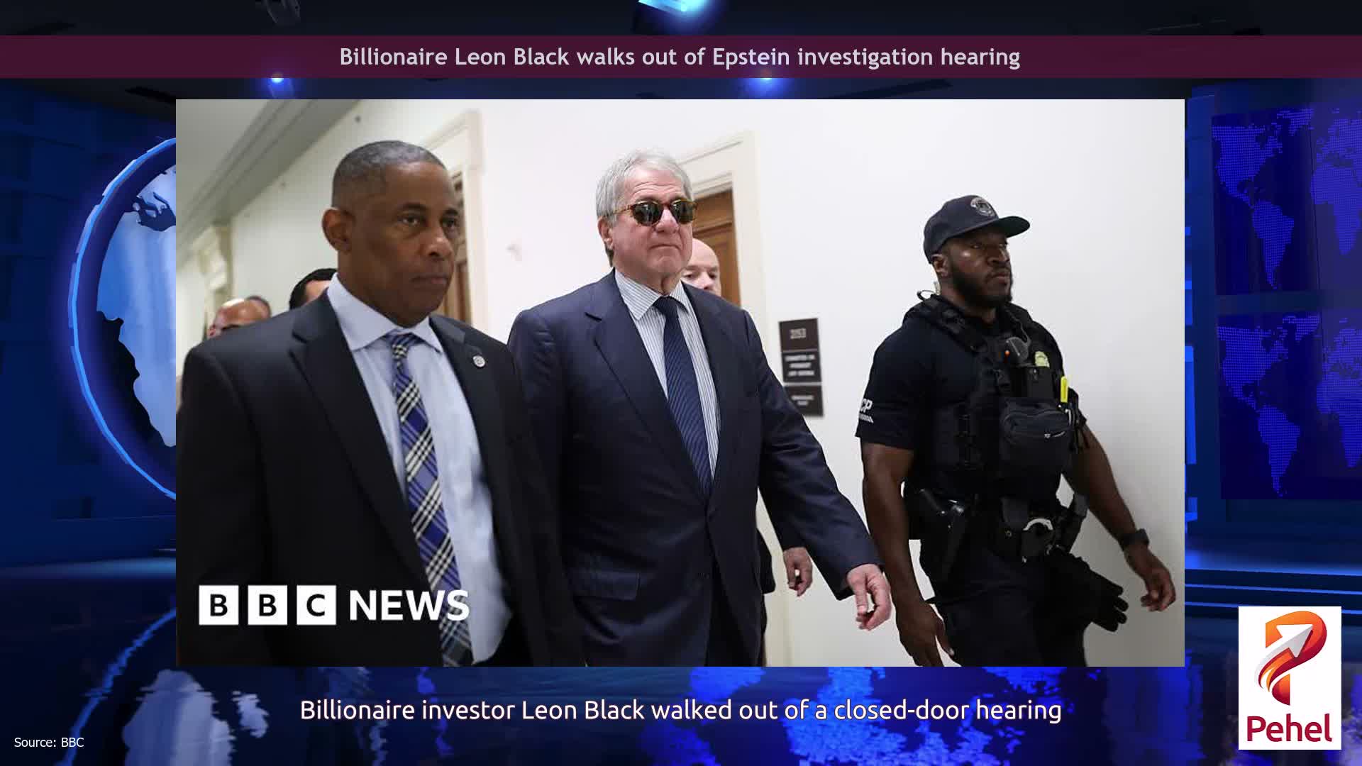 Billionaire Leon Black walks out of Epstein investigation hearing