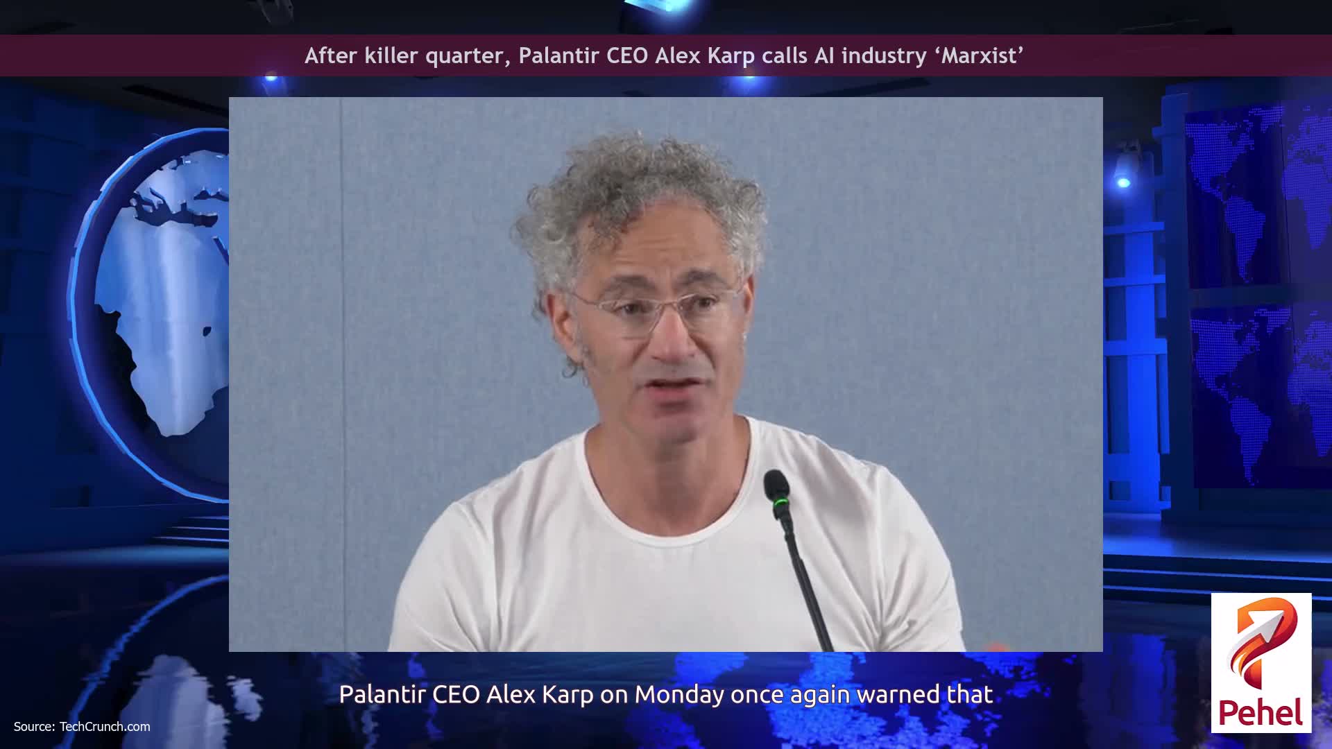 After killer quarter, Palantir CEO Alex Karp calls AI industry ‘Marxist’