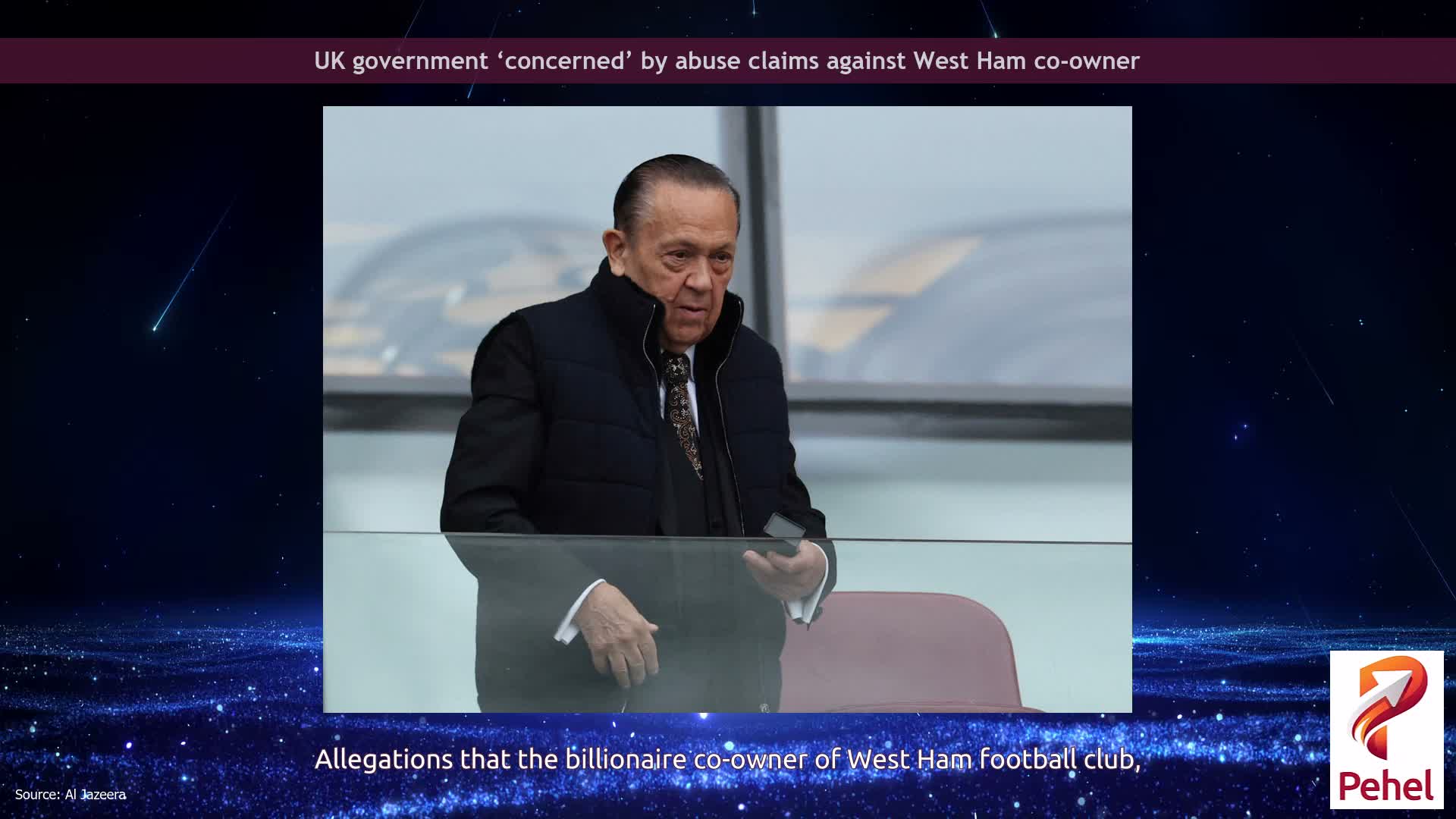 UK government ‘concerned’ by abuse claims against West Ham co-owner