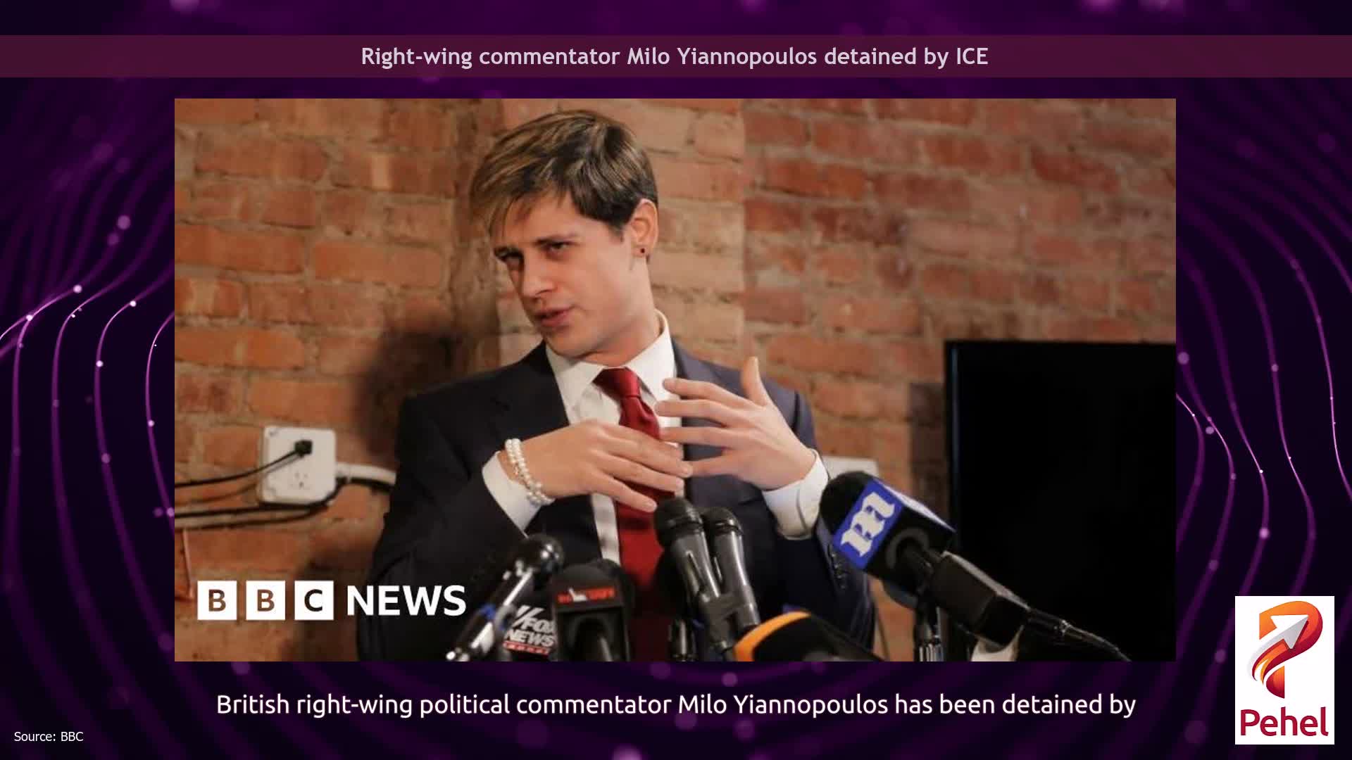 Right-wing commentator Milo Yiannopoulos detained by ICE