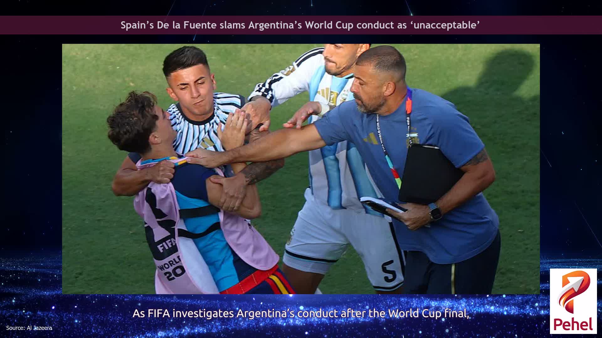 Spain’s De la Fuente slams Argentina’s World Cup conduct as ‘unacceptable’