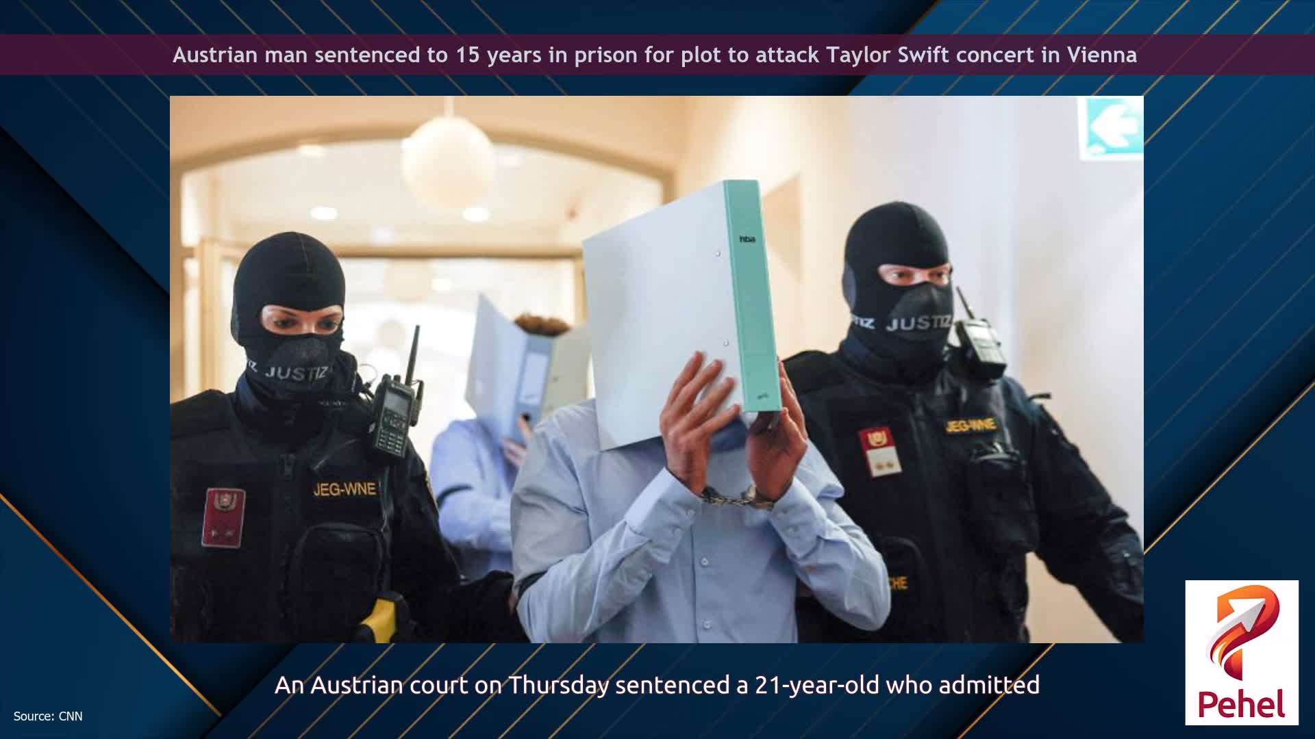 Austrian man sentenced to 15 years in prison for plot to attack Taylor Swift concert in Vienna