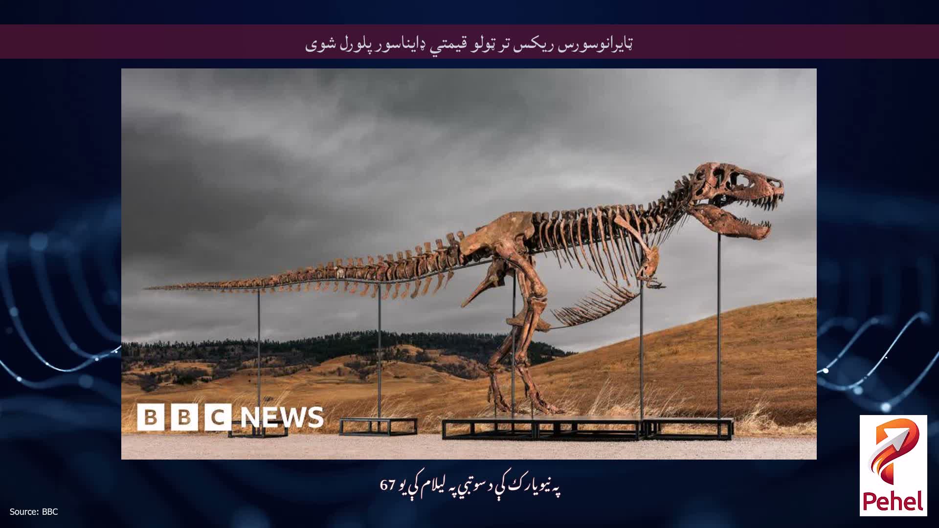 ټایرانوسورس ریکس تر ټولو قیمتي ډایناسور پلورل شوی