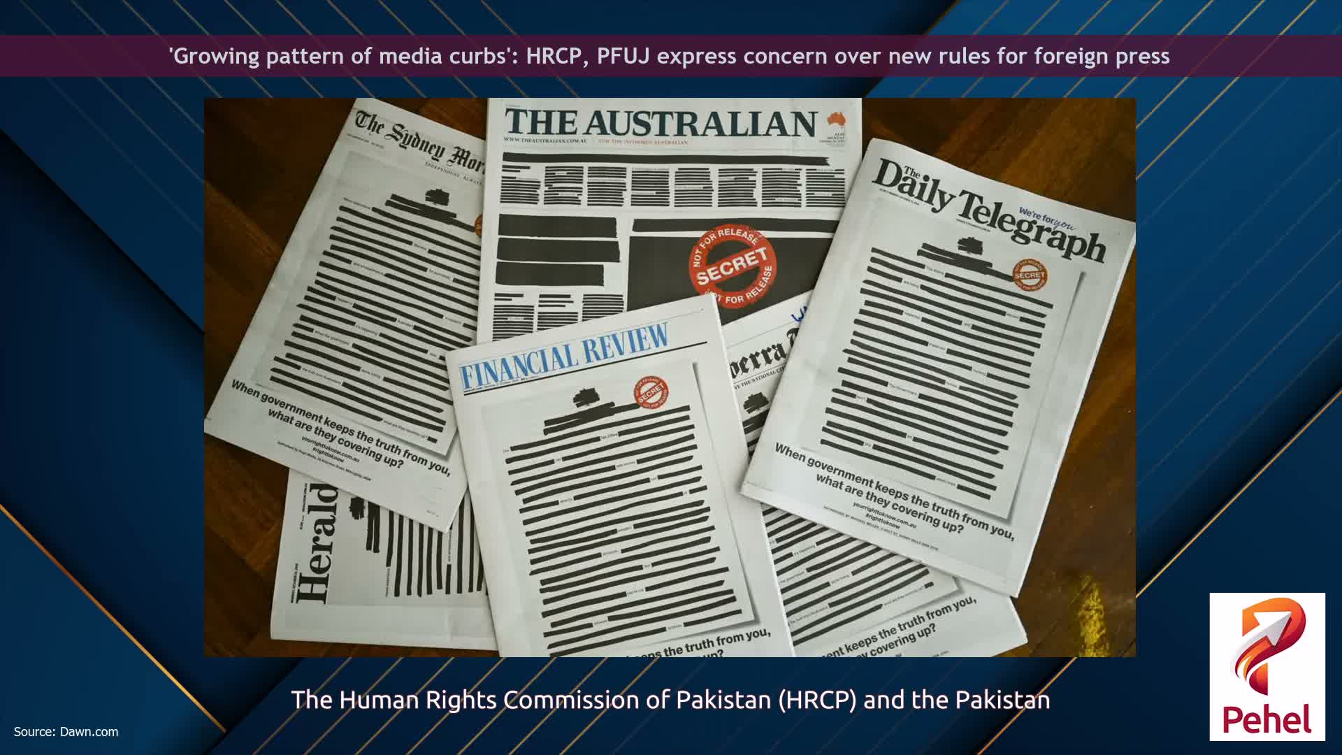 'Growing pattern of media curbs': HRCP, PFUJ express concern over new rules for foreign press