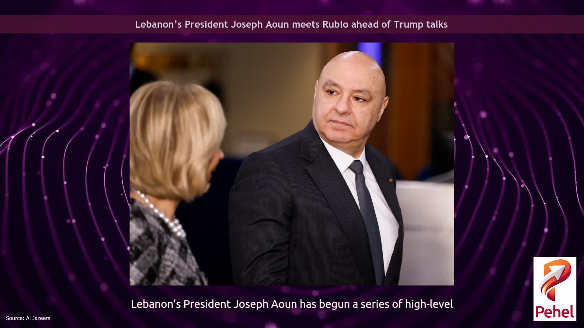 Lebanon’s President Joseph Aoun meets Rubio ahead of Trump talks