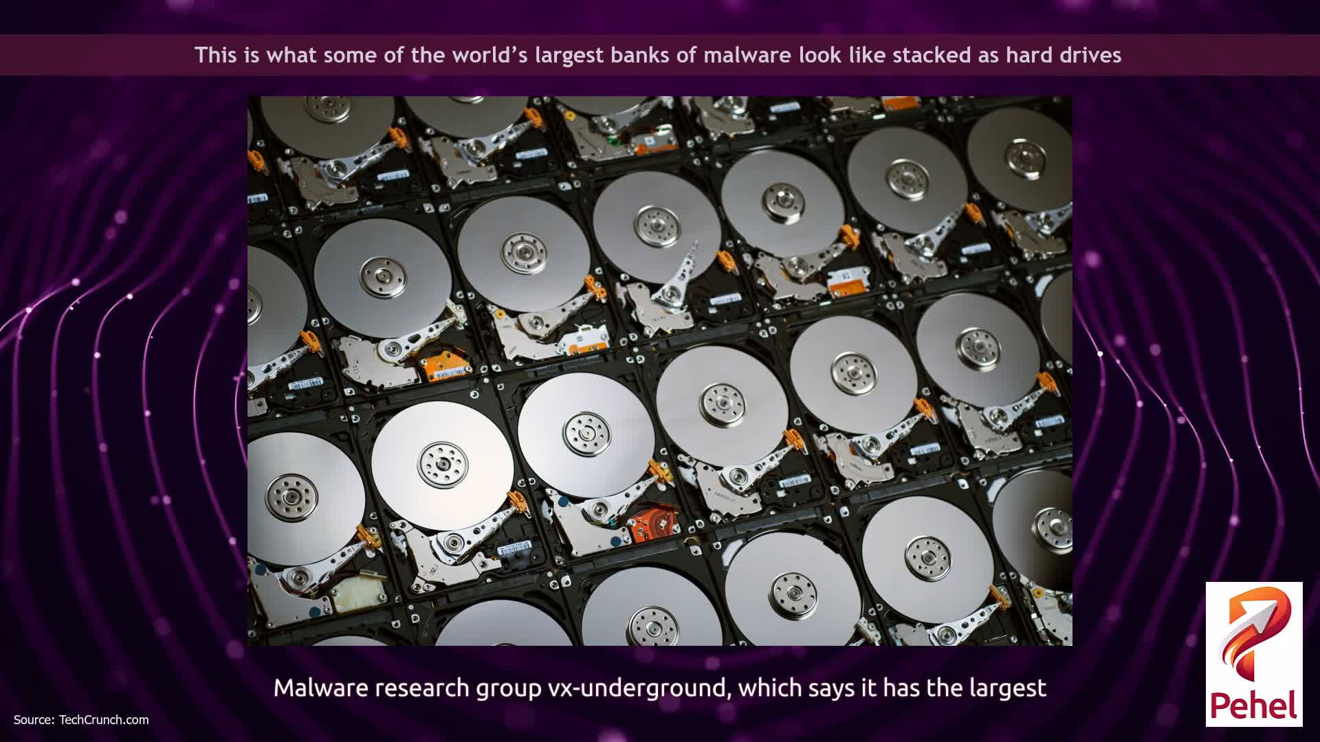 This is what some of the world’s largest banks of malware look like stacked as hard drives