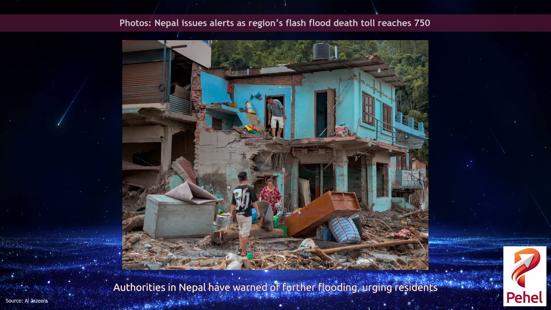 Photos: Nepal issues alerts as region’s flash flood death toll reaches 750