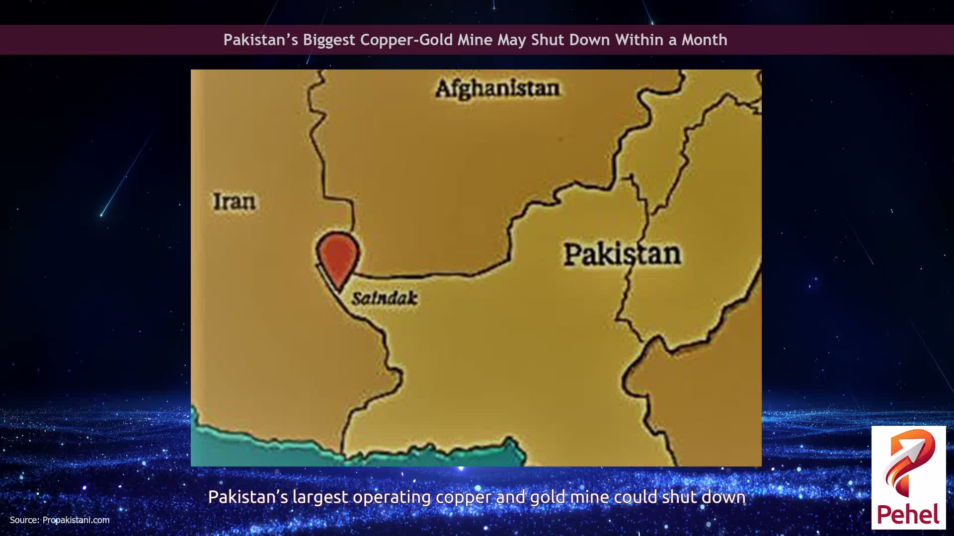 Pakistan’s Biggest Copper-Gold Mine May Shut Down Within a Month