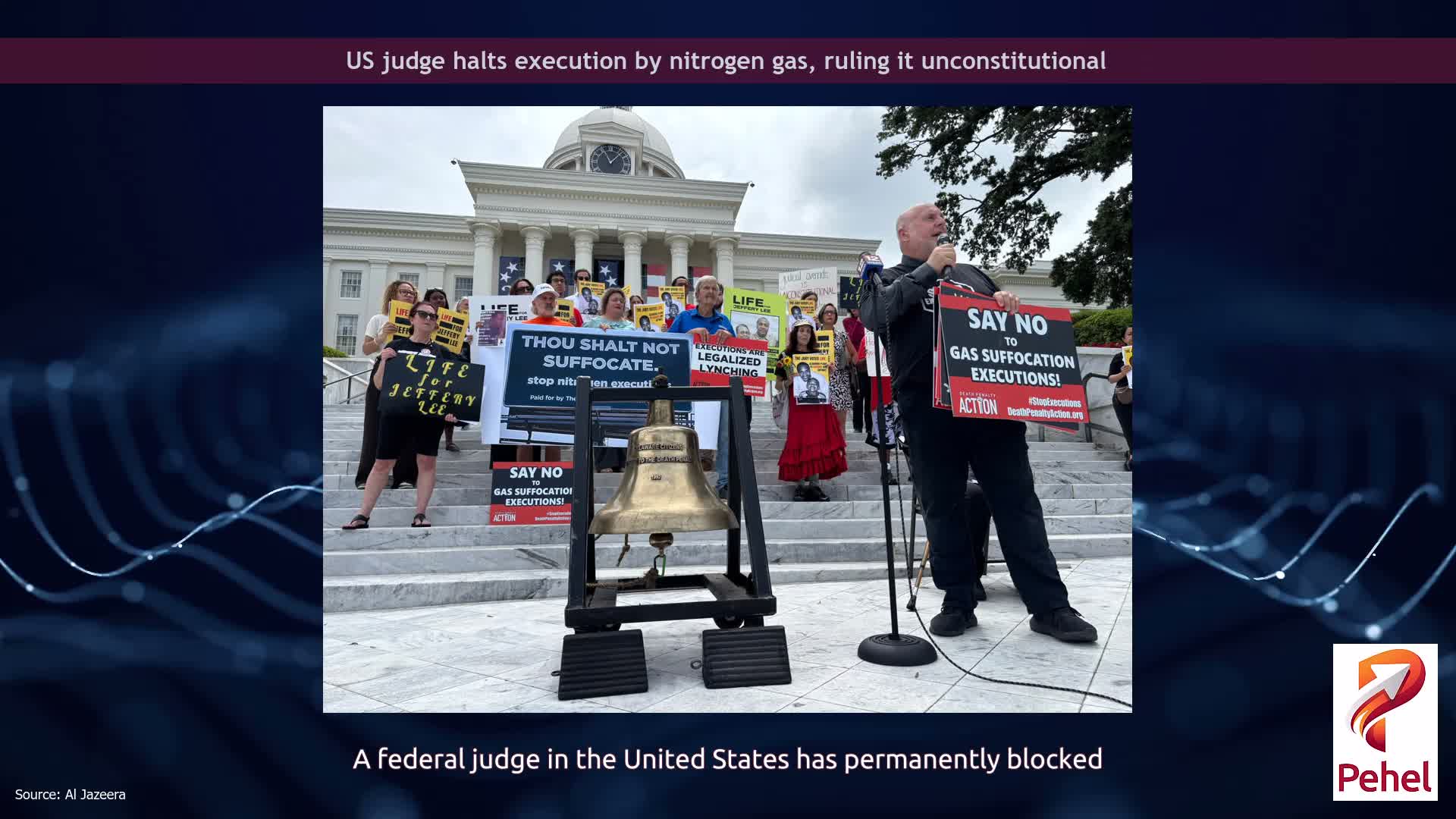US judge halts execution by nitrogen gas, ruling it unconstitutional